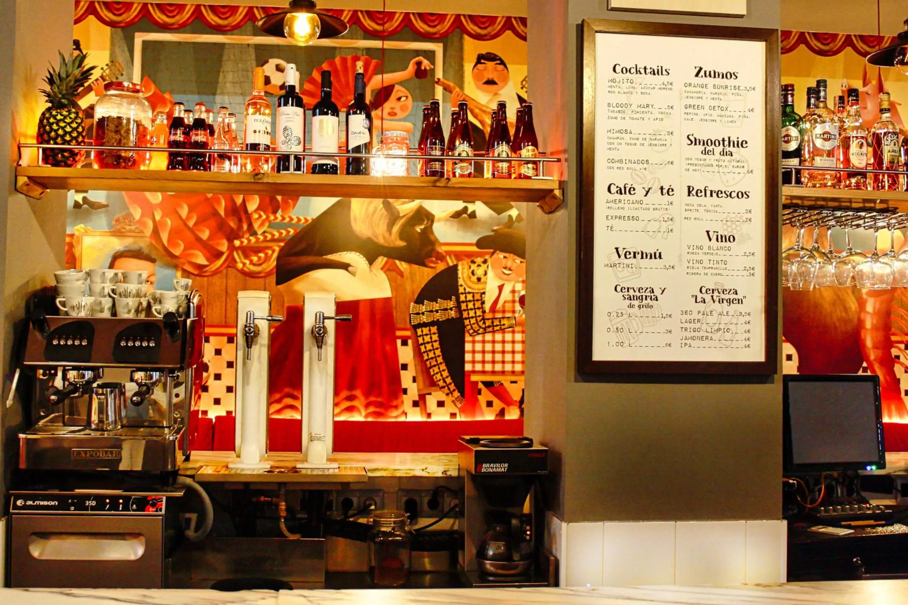 Living room in Ok Hostel Madrid