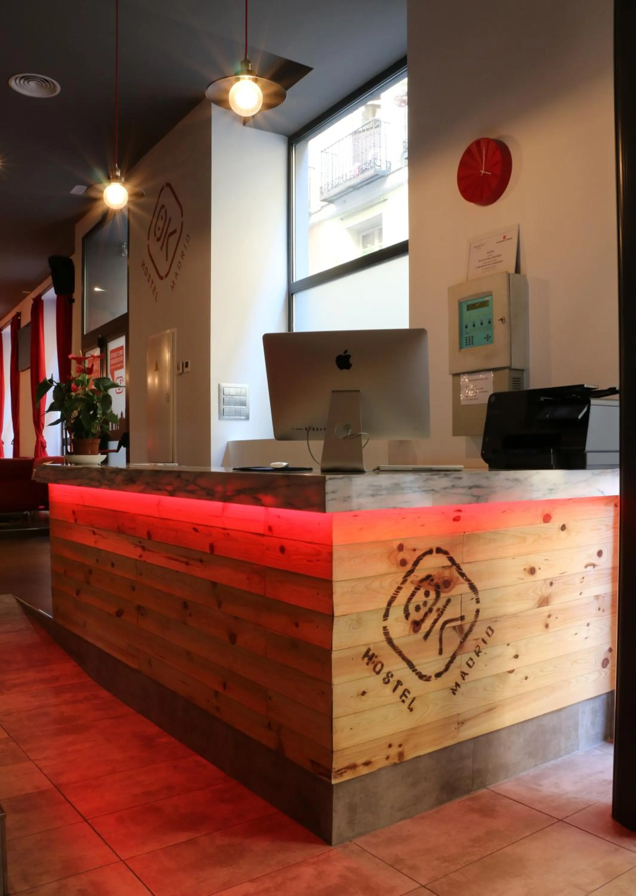 Lobby or reception in Ok Hostel Madrid