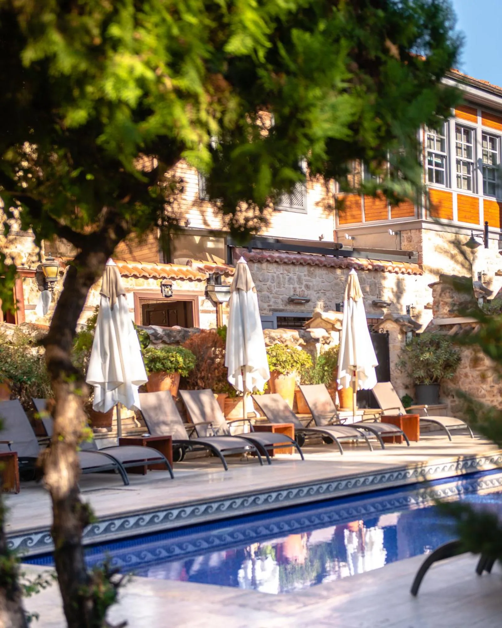 Swimming pool in Tuvana Hotel