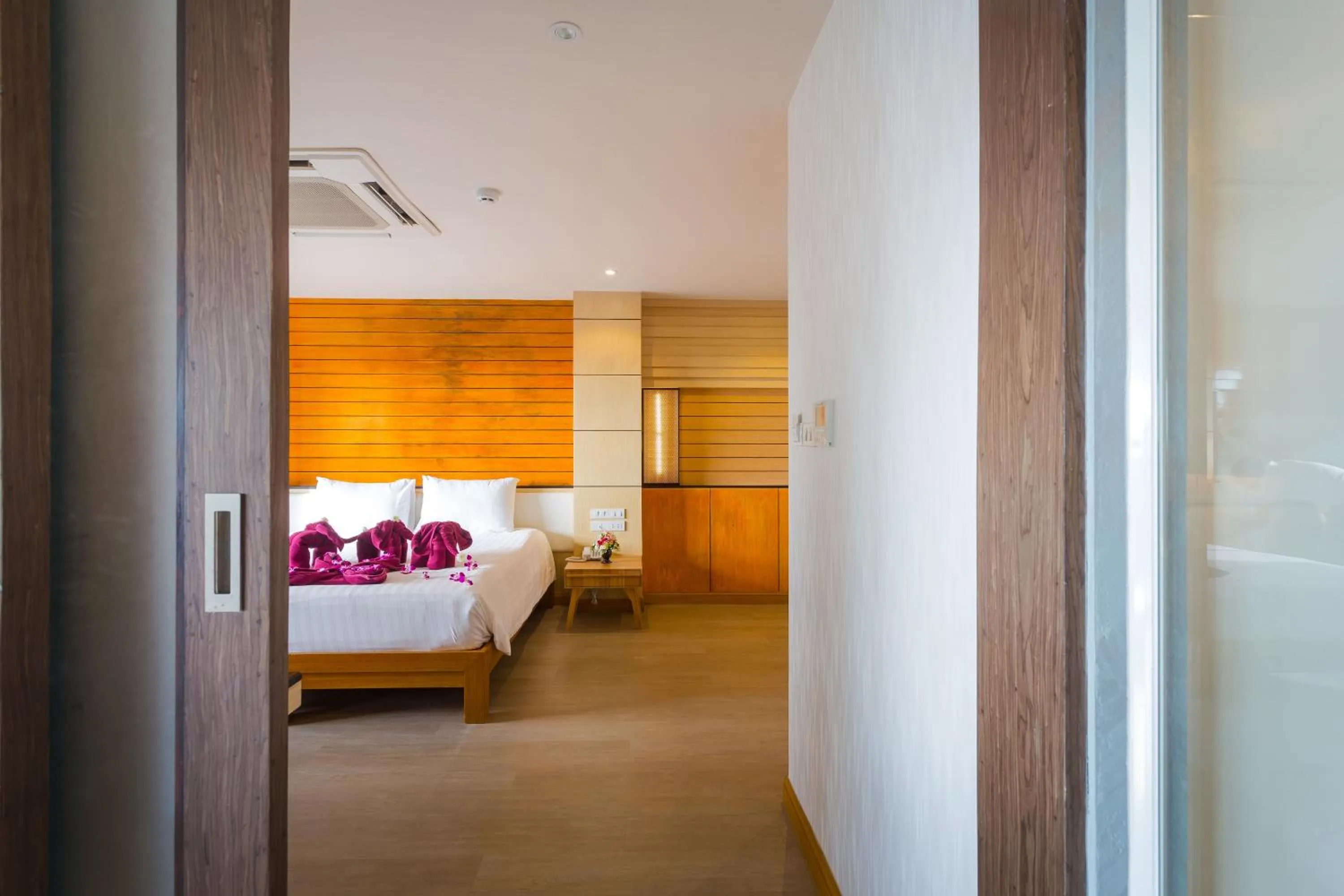 Bed in Anda Beachside Hotel