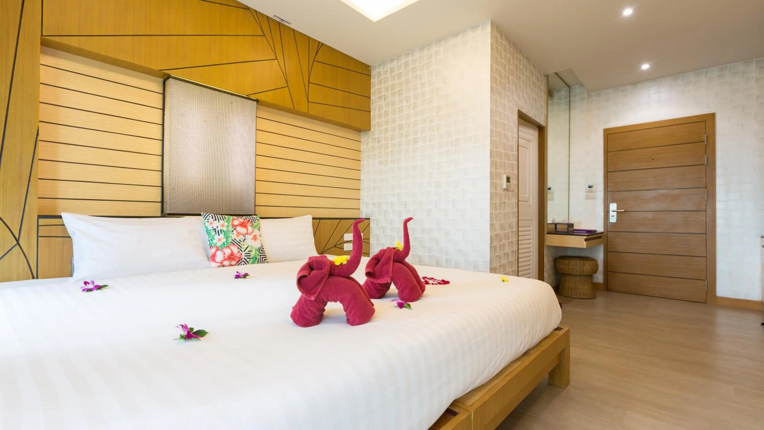 Bed in Anda Beachside Hotel