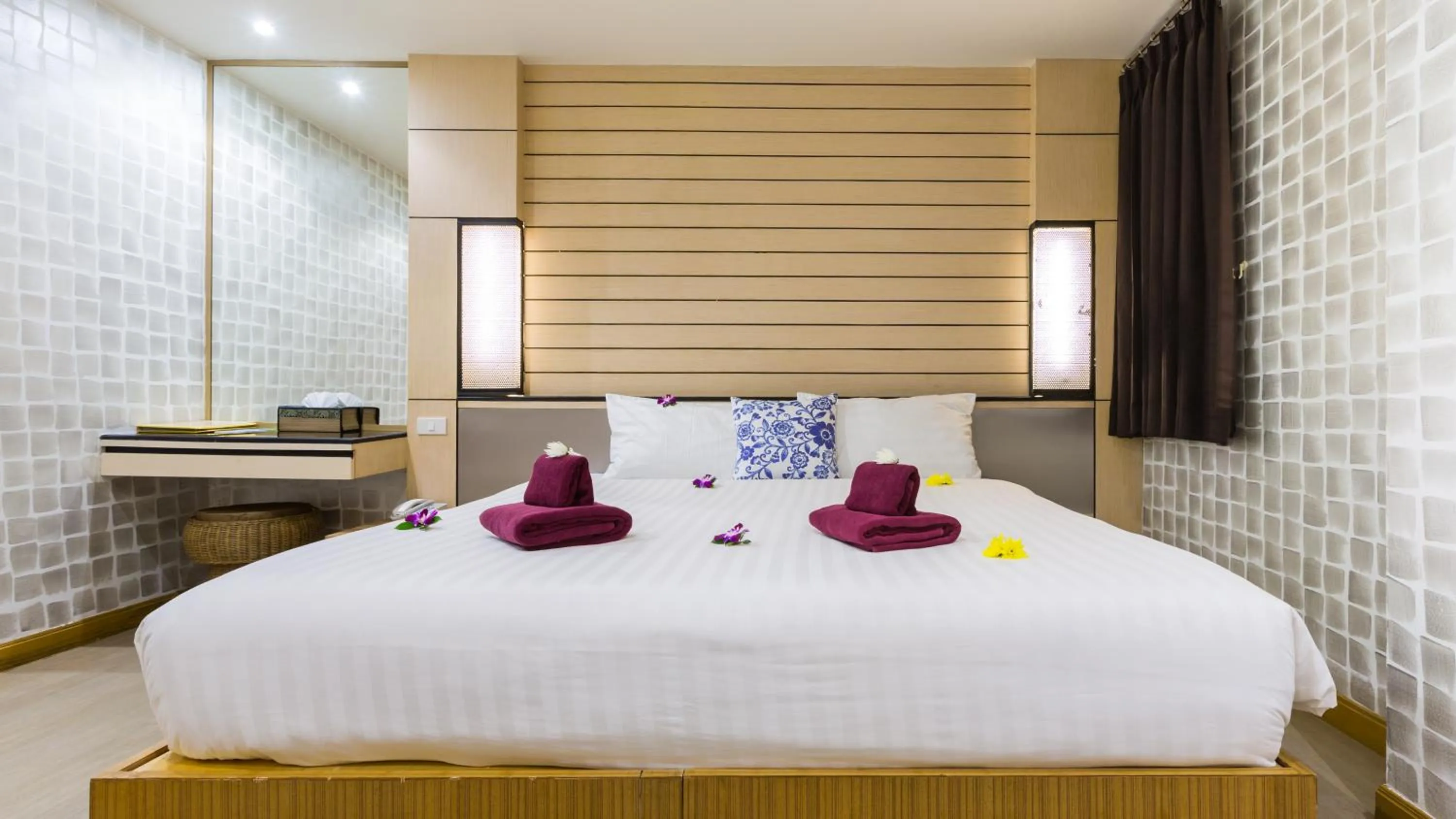 Bed in Anda Beachside Hotel