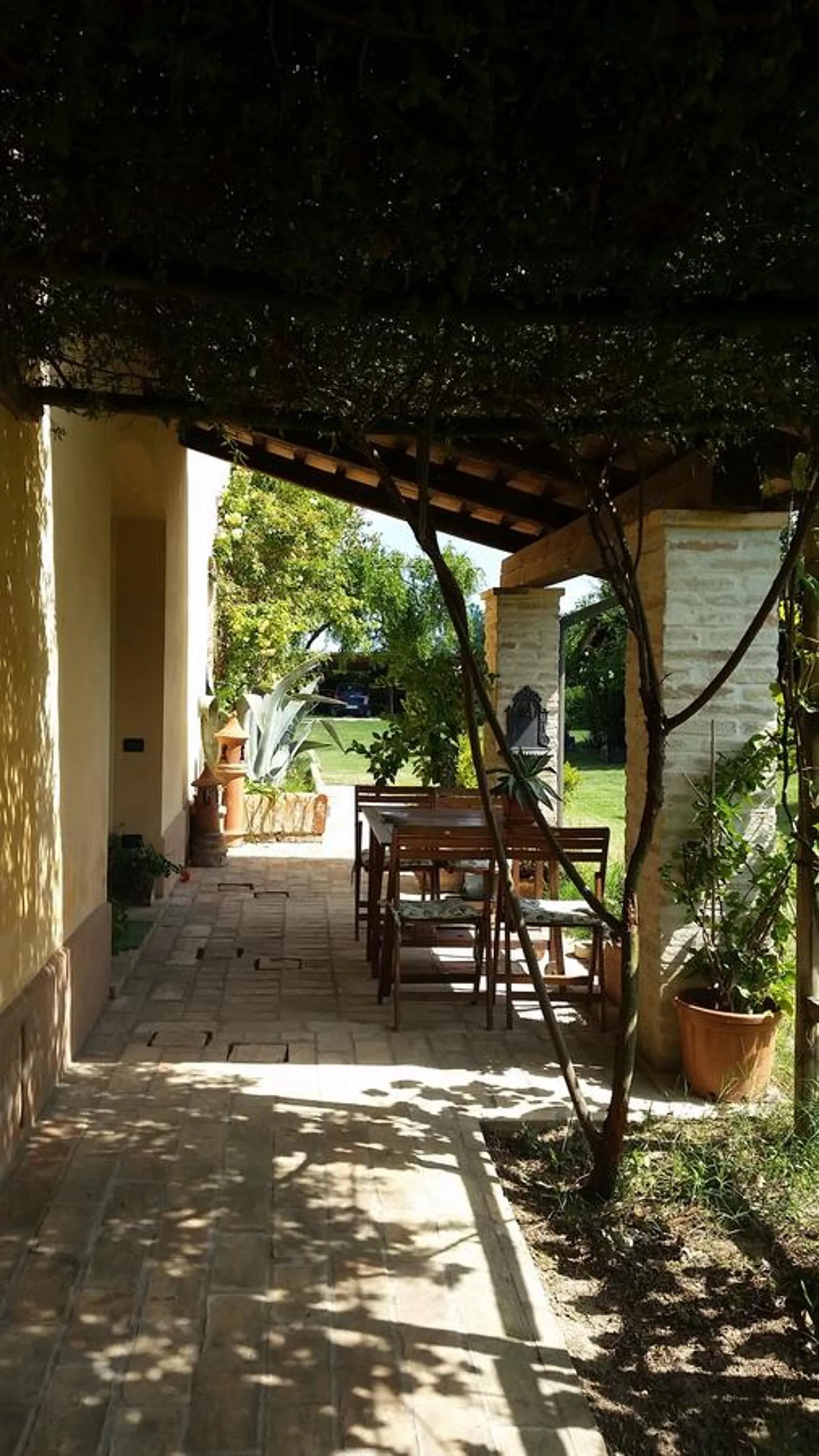 Patio in B&B La Palazza