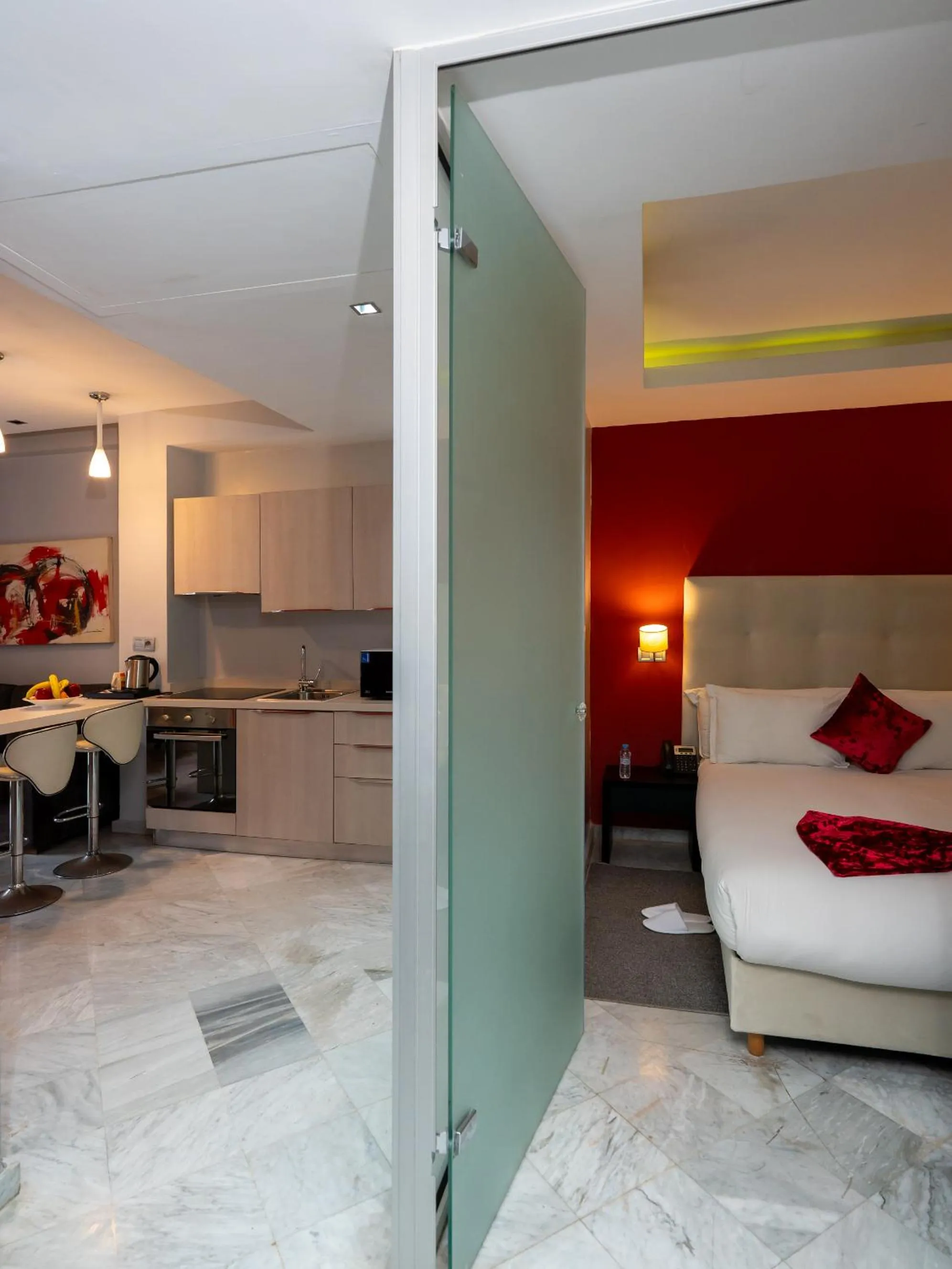 Bed in The Fourteen Luxury Boutique Hotel