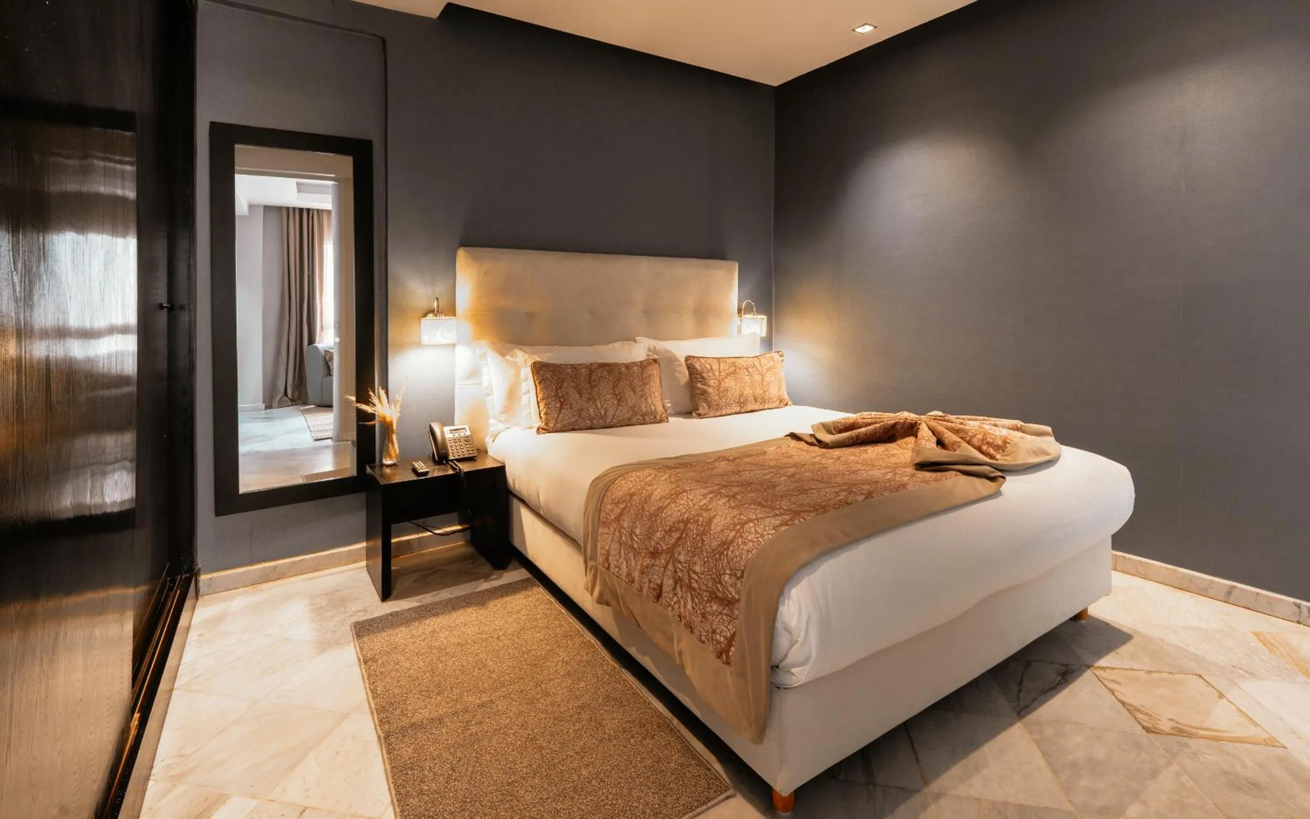 Bed in The Fourteen Luxury Boutique Hotel & SPA