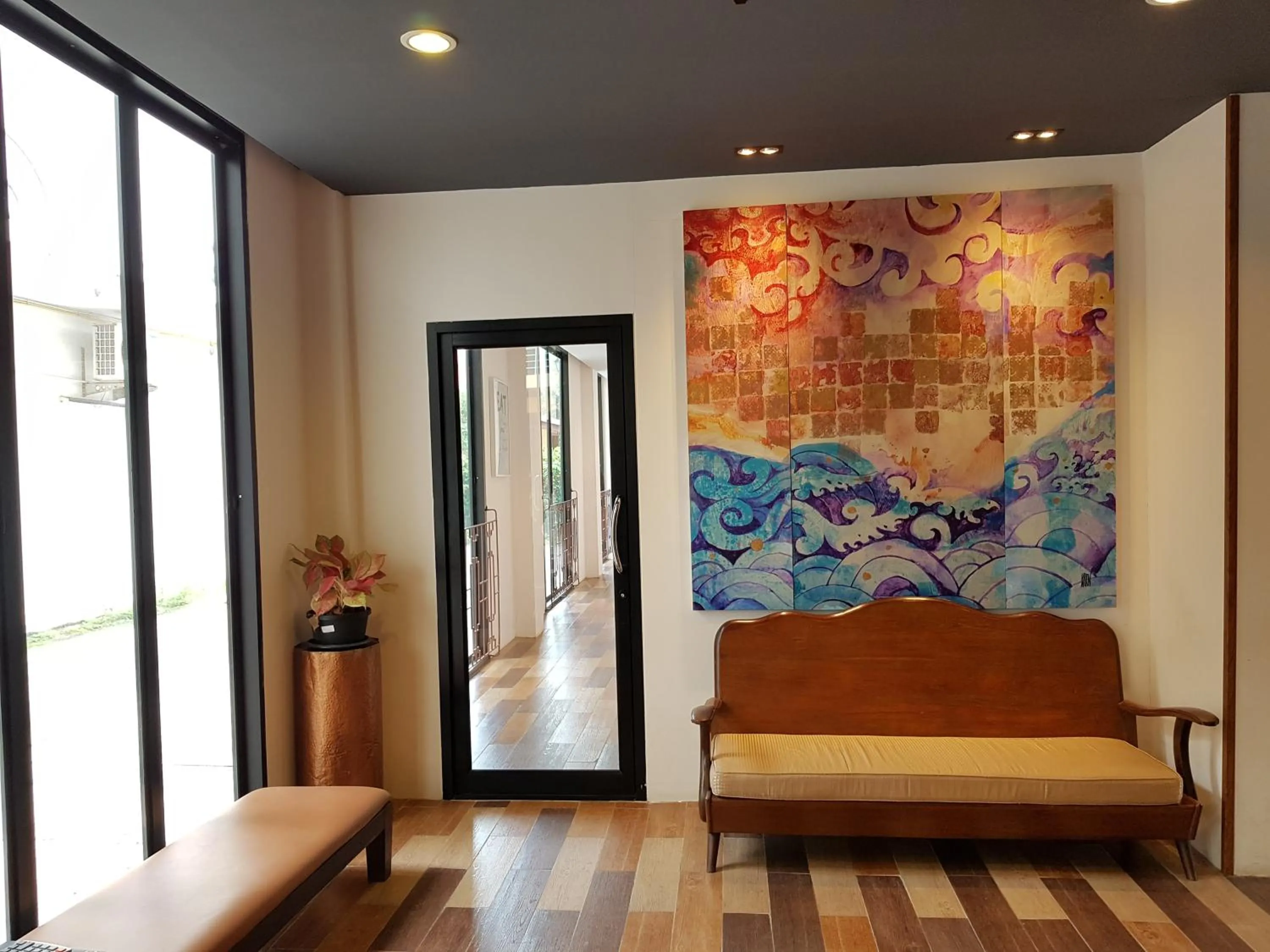 Lobby or reception, Bed in Arcadia Maephim Serviced Apartments