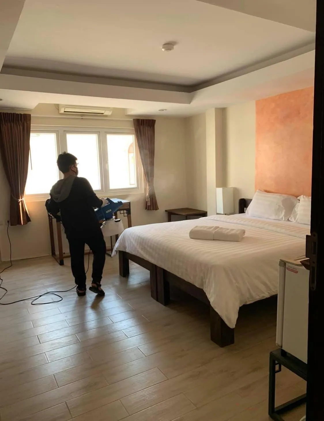 Bed in Arcadia Maephim Serviced Apartments