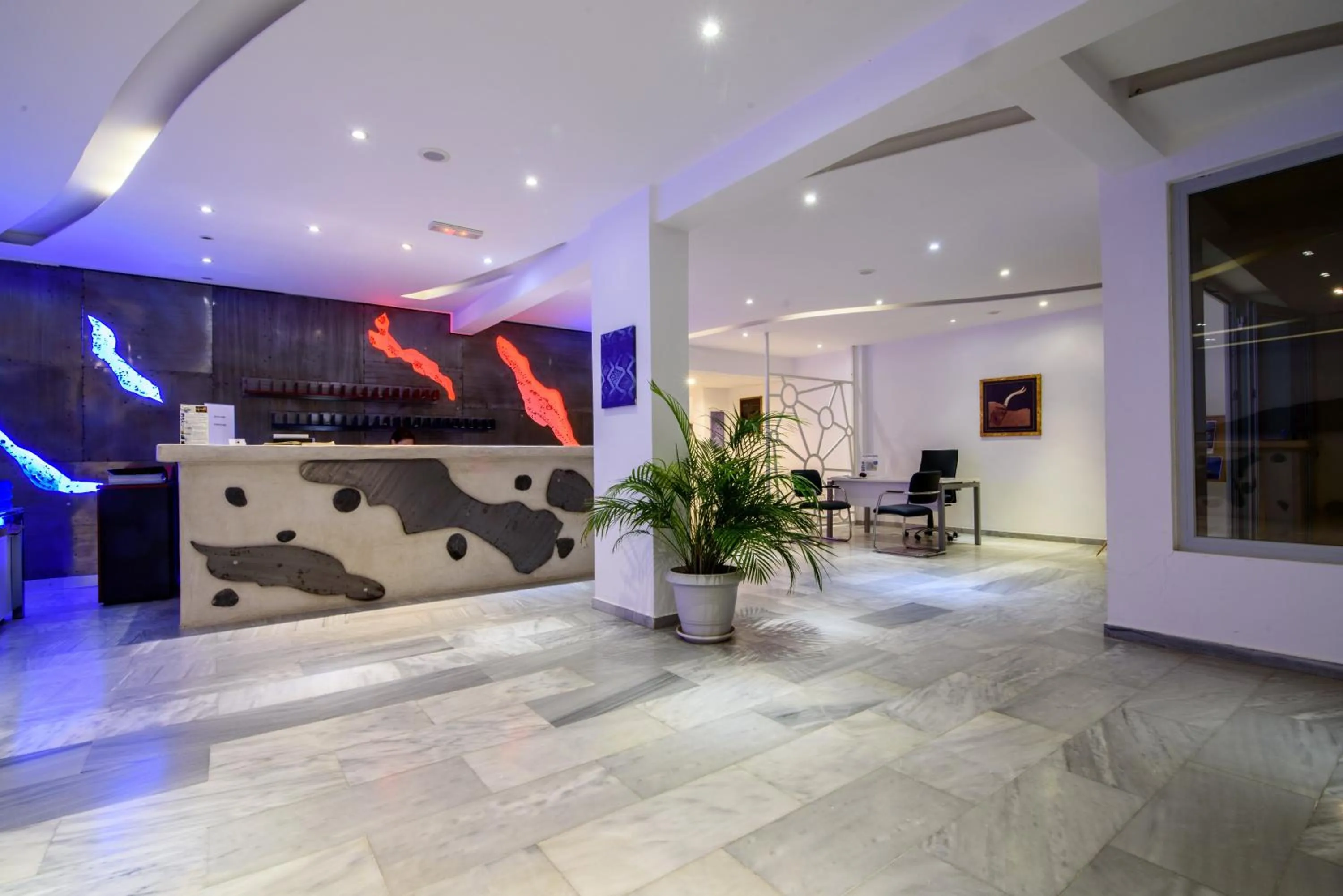 Lobby or reception in RK Beach Hotel