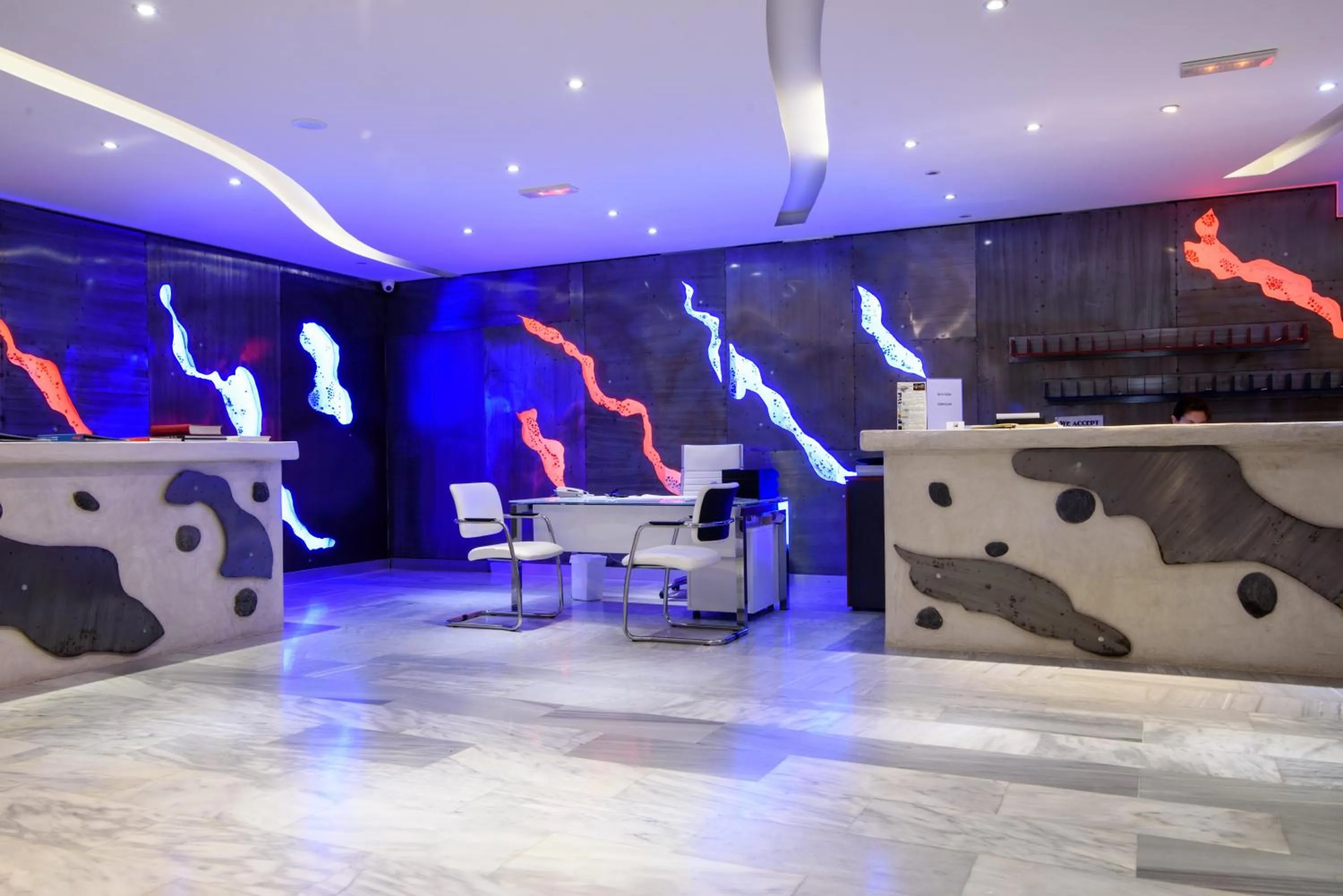 Lobby or reception in RK Beach Hotel