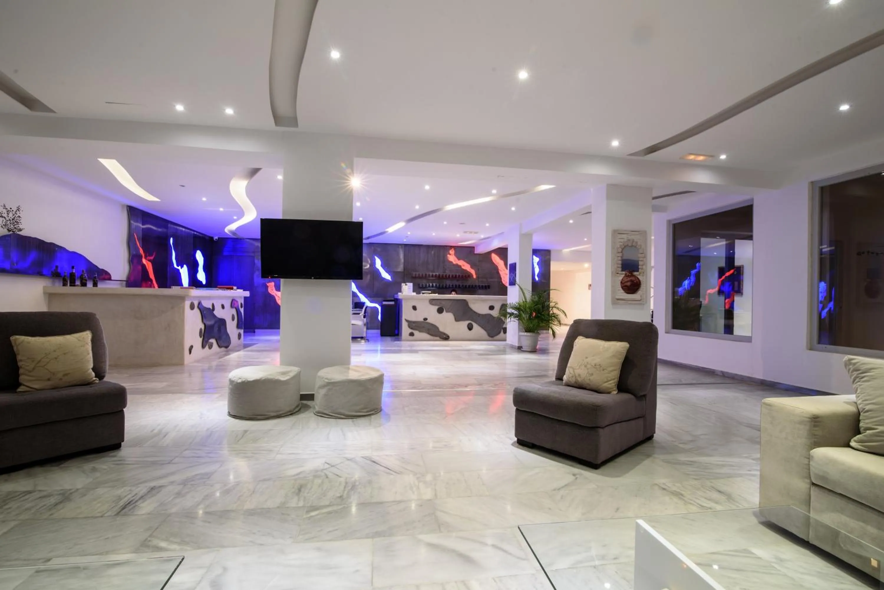 Lobby or reception in RK Beach Hotel