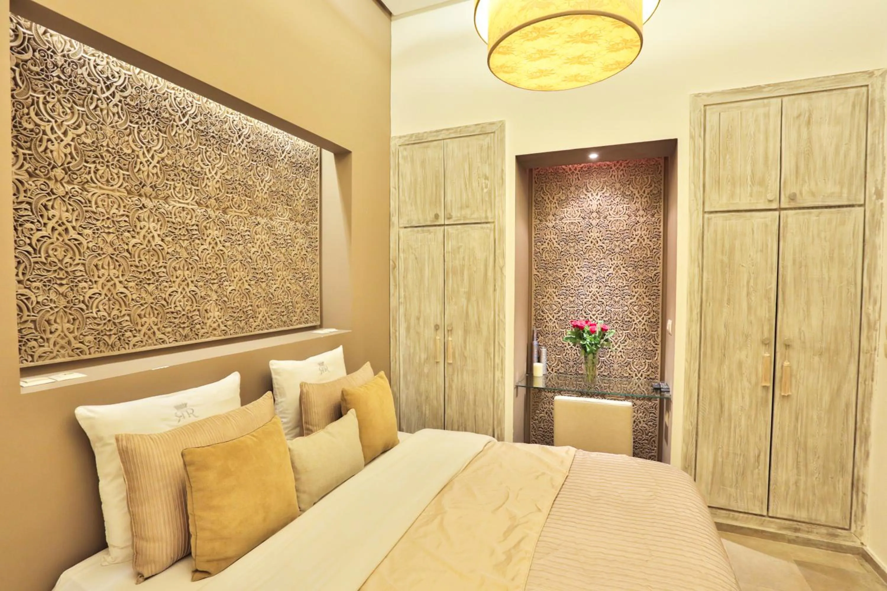 Bed in Riad Raoud Rayhane