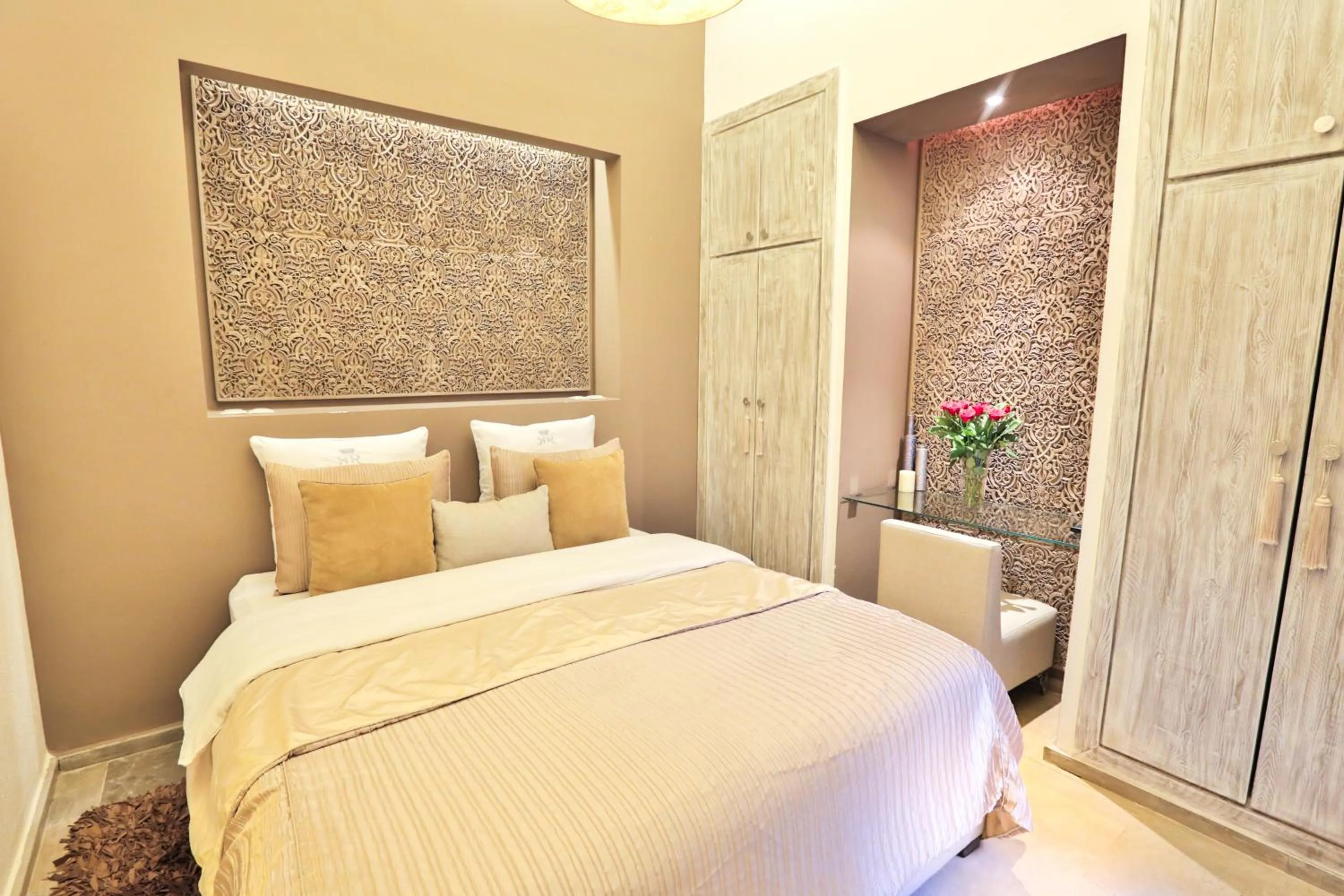 Bed in Riad Raoud Rayhane