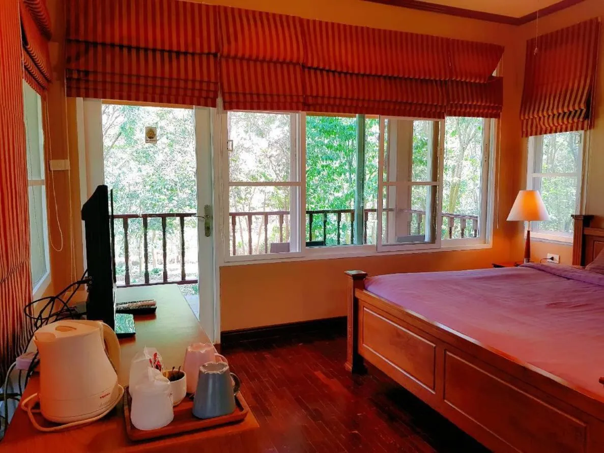 Bed in Khaoyai Nature Retreat