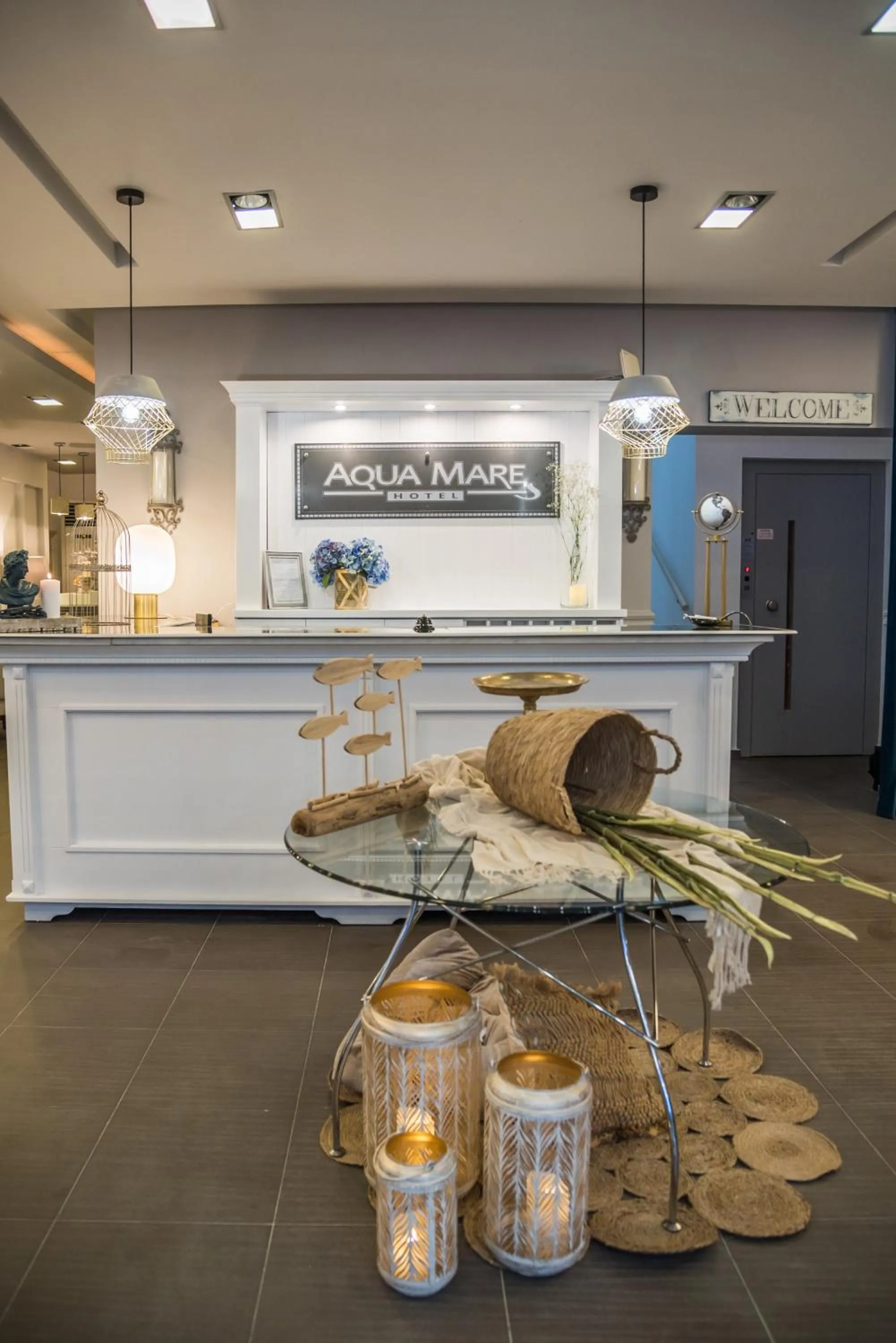 Lobby or reception in Aqua Mare Hotel