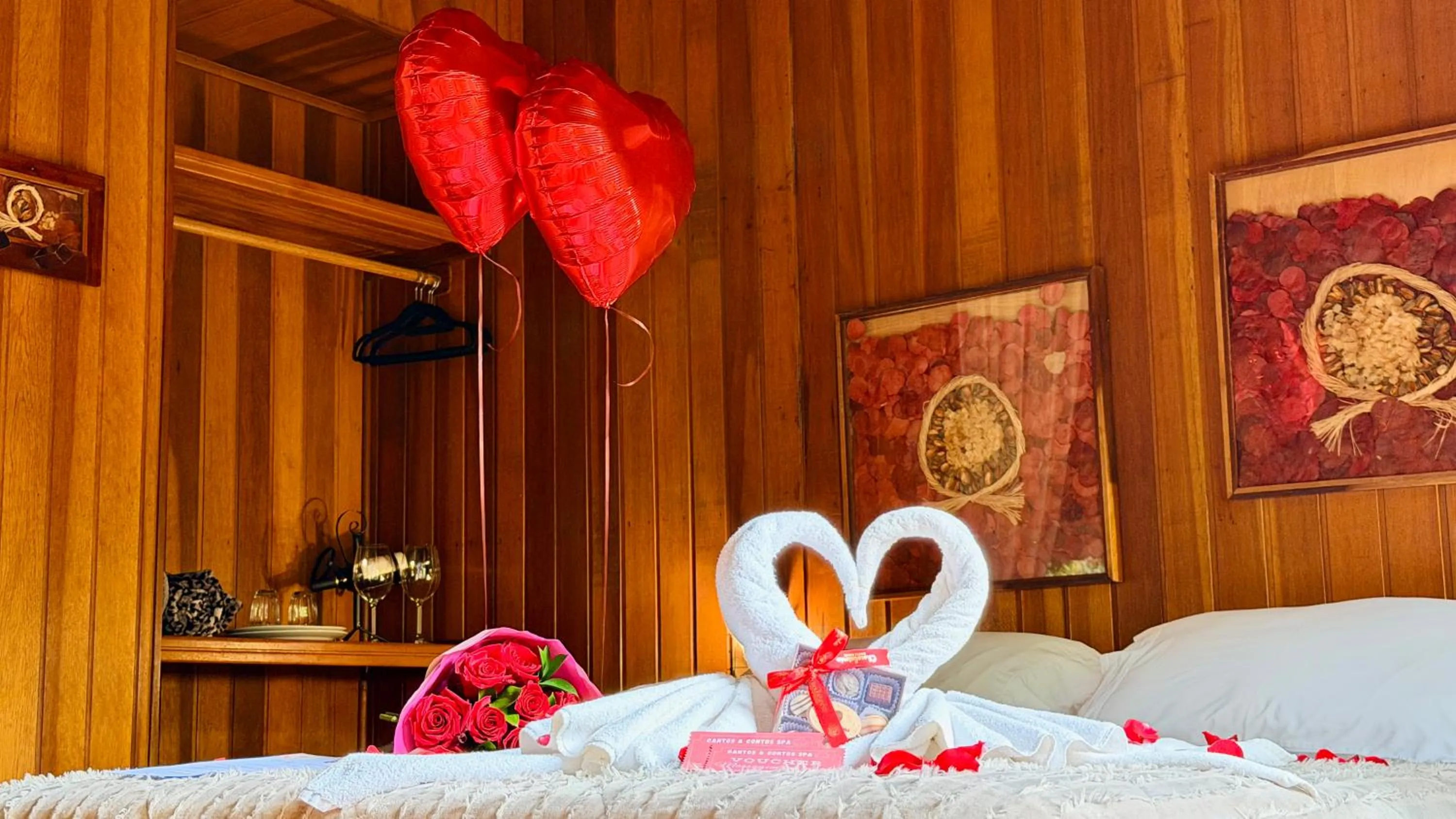 Bed in Pousada & Spa Cantos e Contos