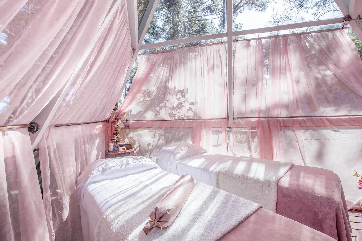 Bed in Pousada & Spa Cantos e Contos