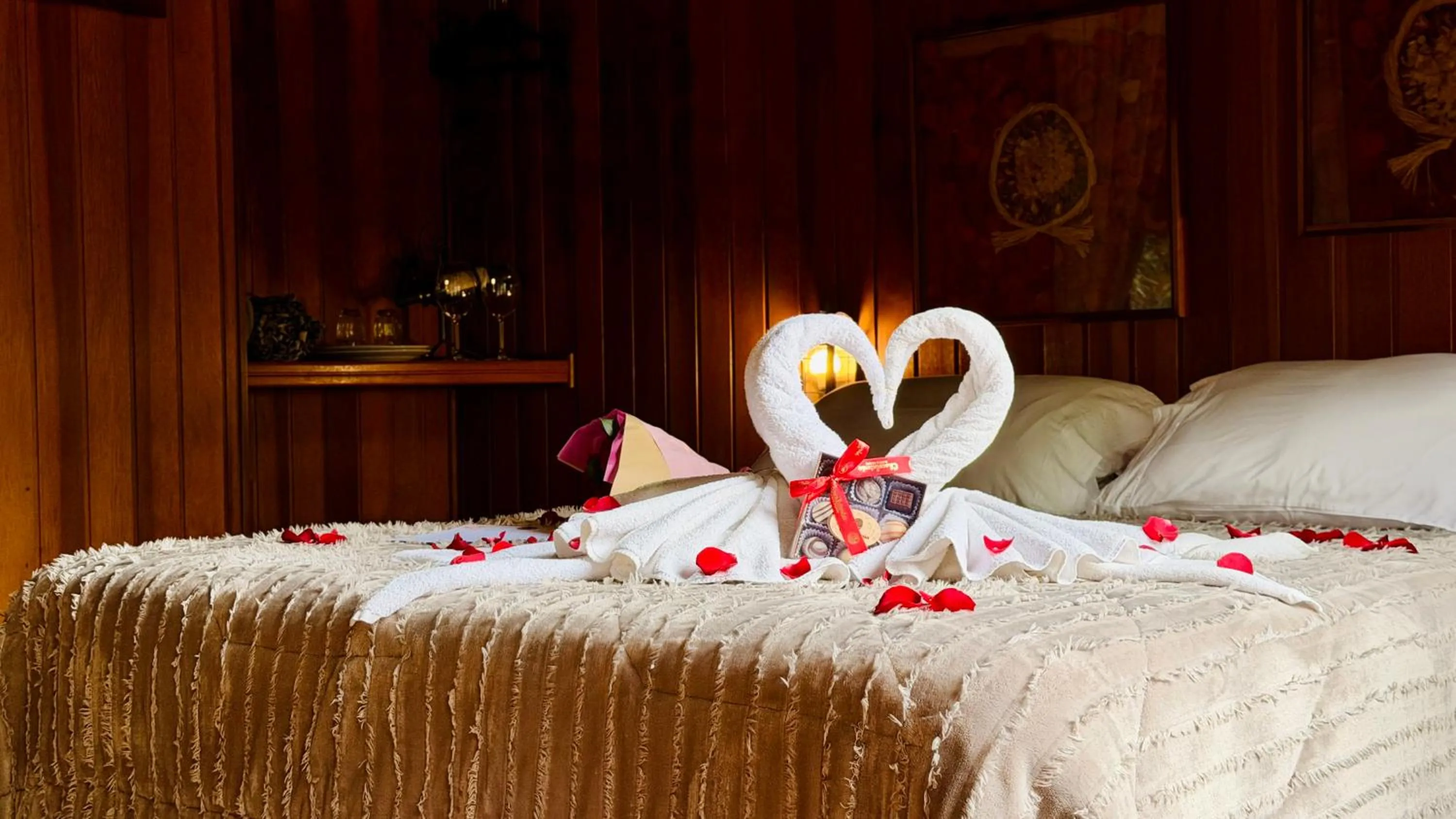 Bed in Pousada & Spa Cantos e Contos