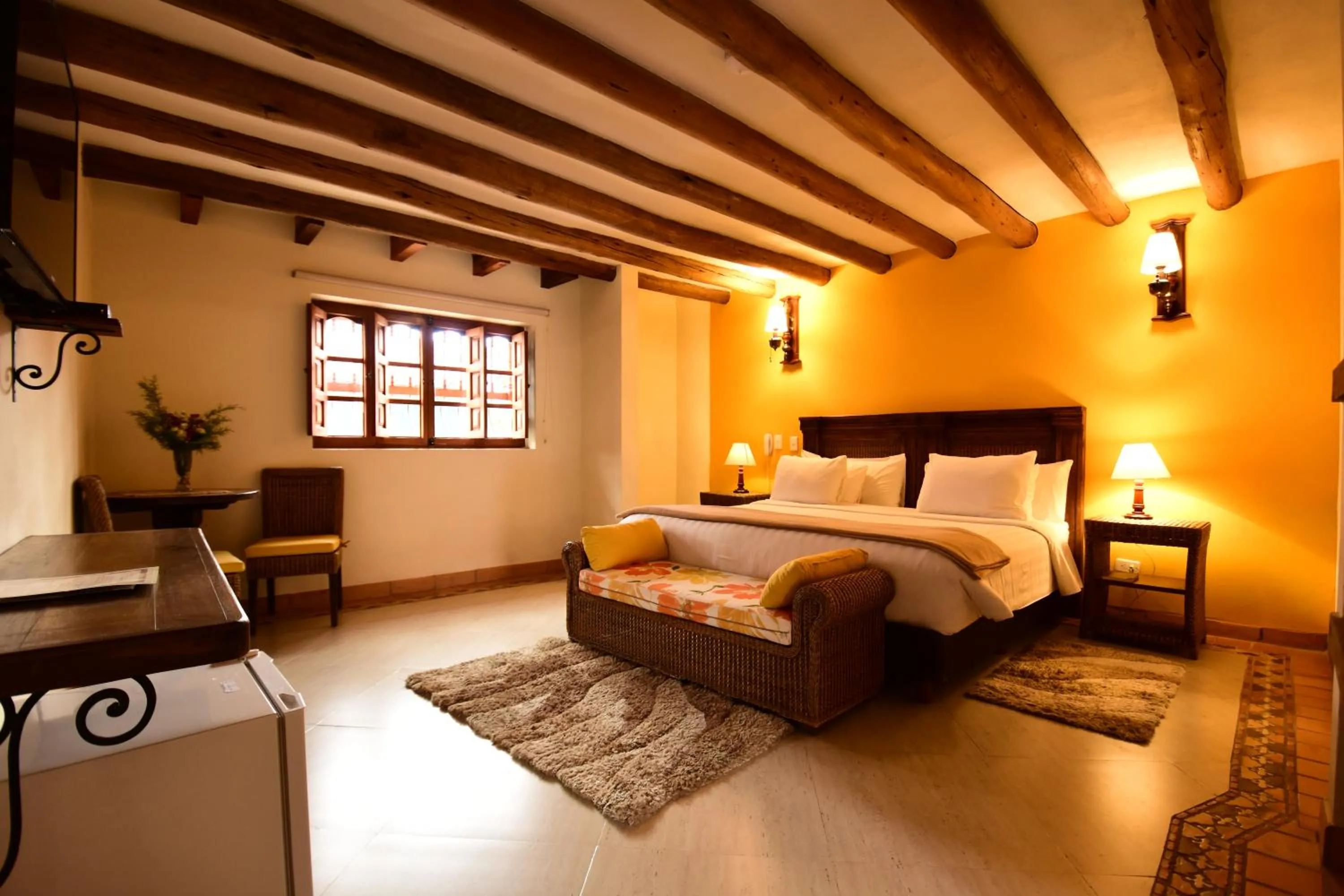 Bed in Hotel Campanario de la Villa