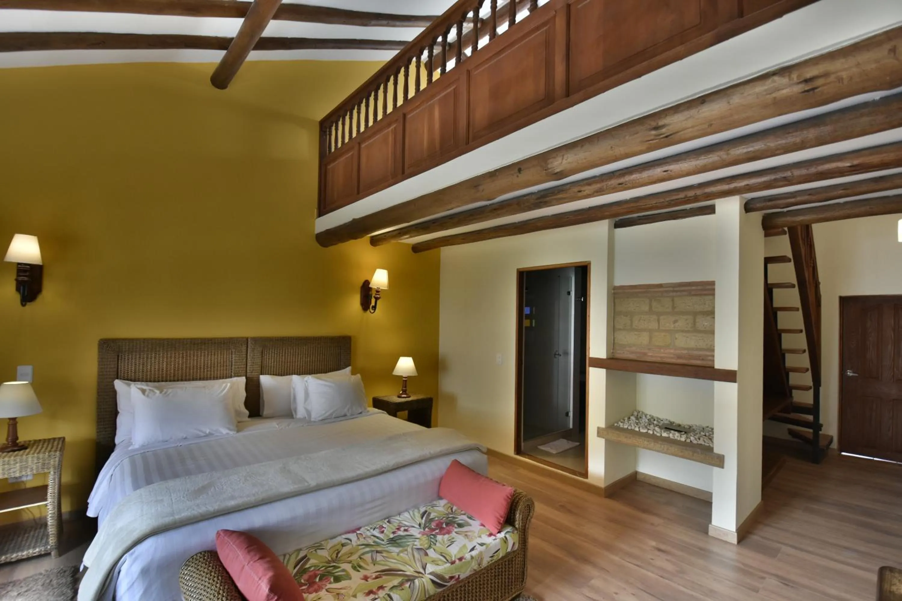 Bed in Hotel Campanario de la Villa