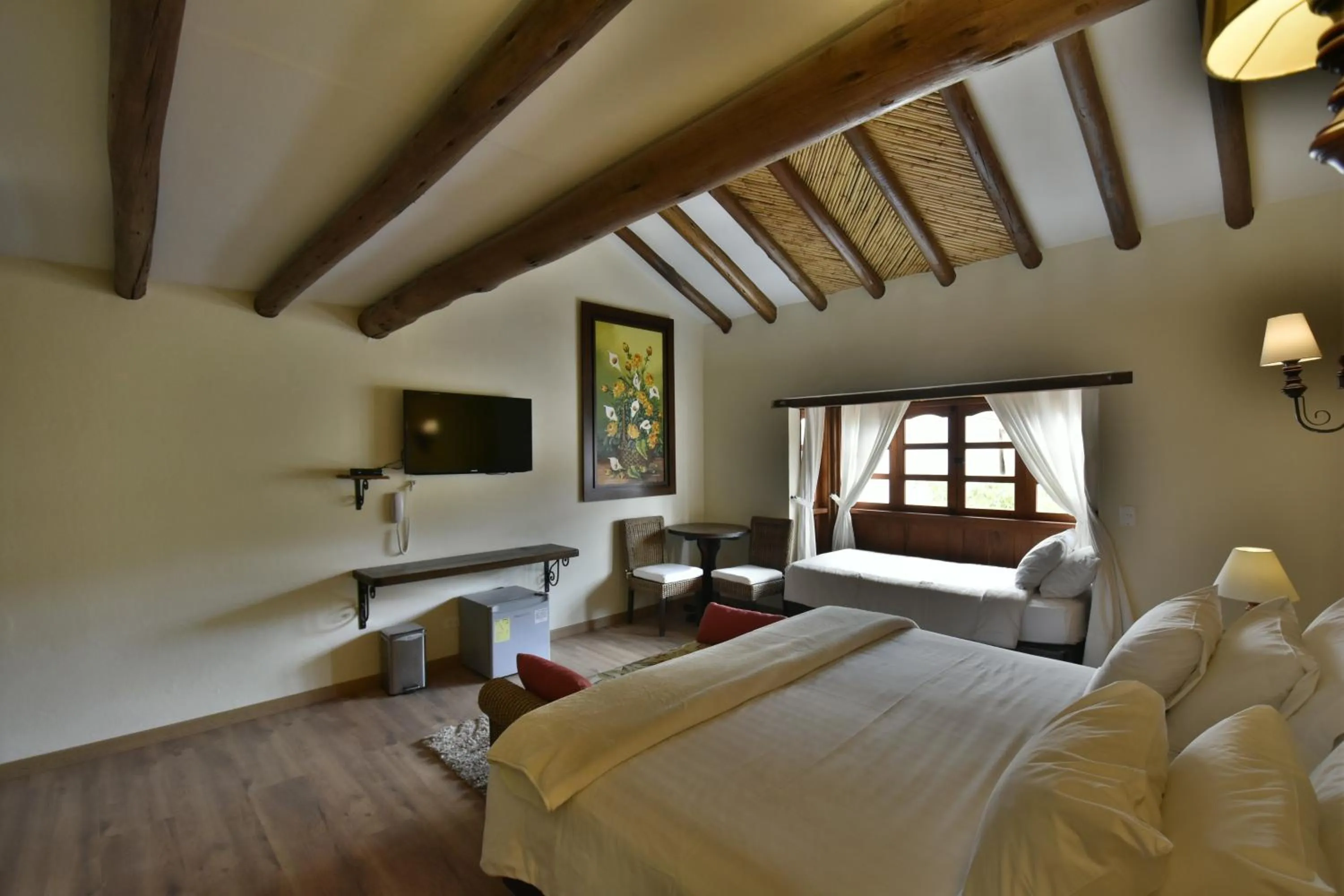 Bed in Hotel Campanario de la Villa