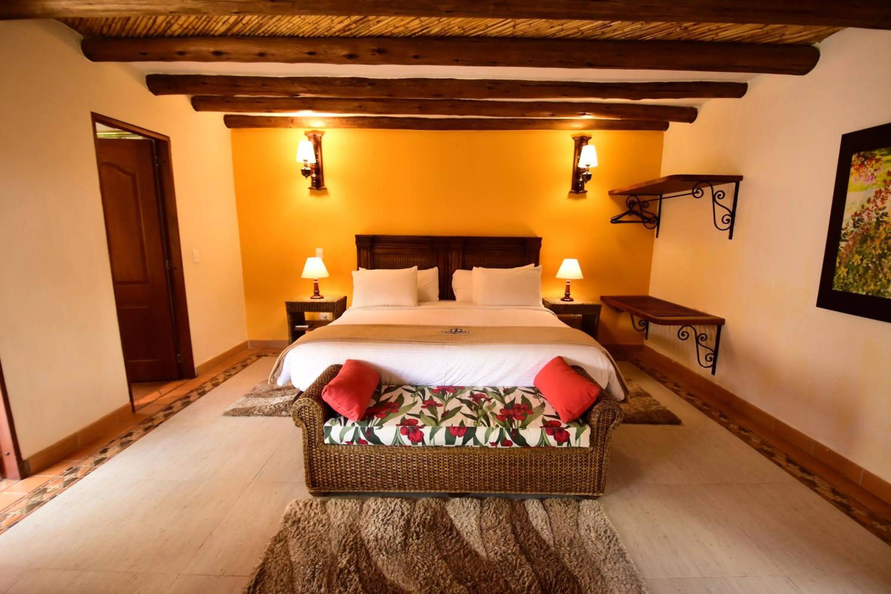 Bed in Hotel Campanario de la Villa