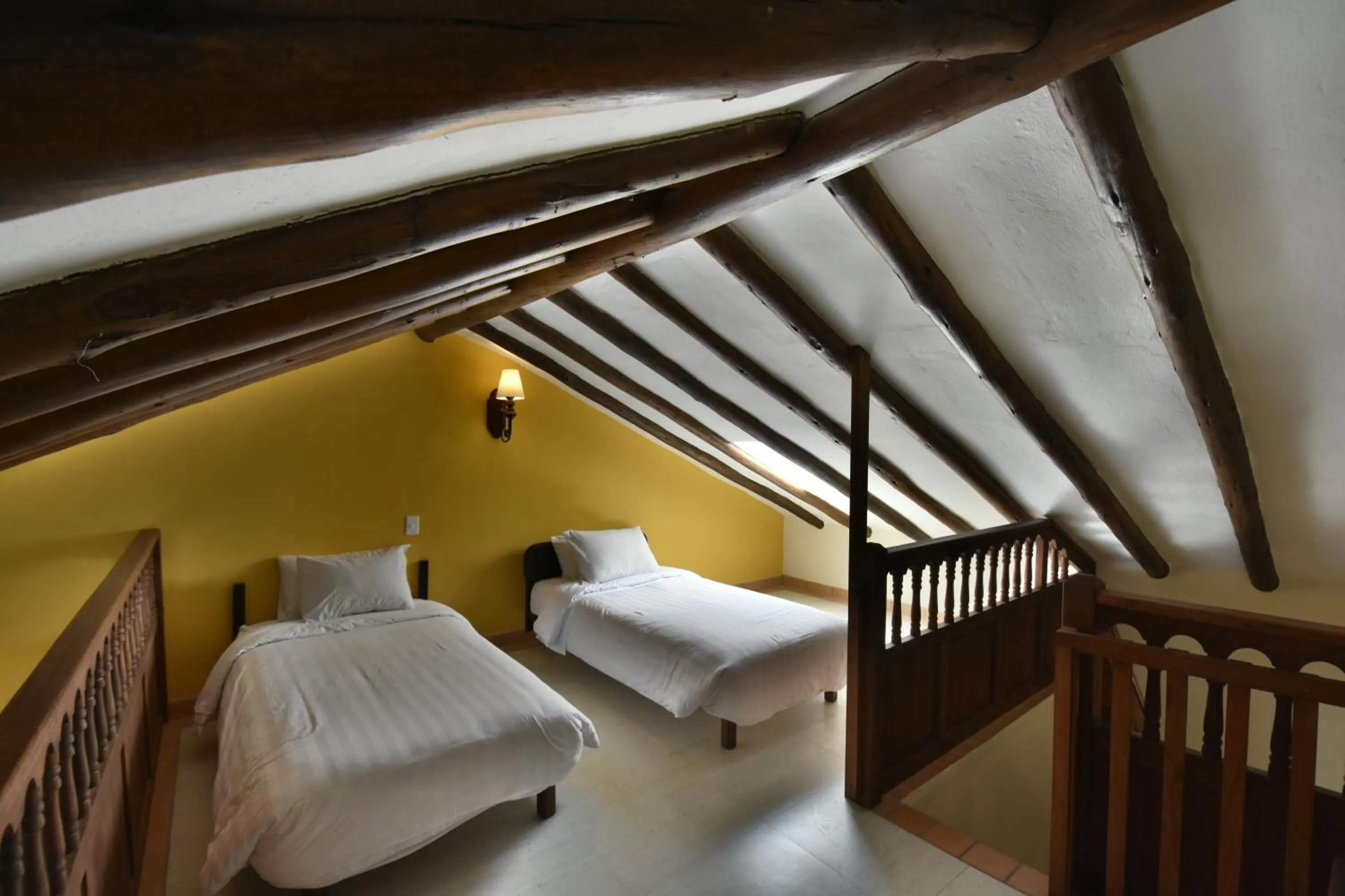 Bed in Hotel Campanario de la Villa