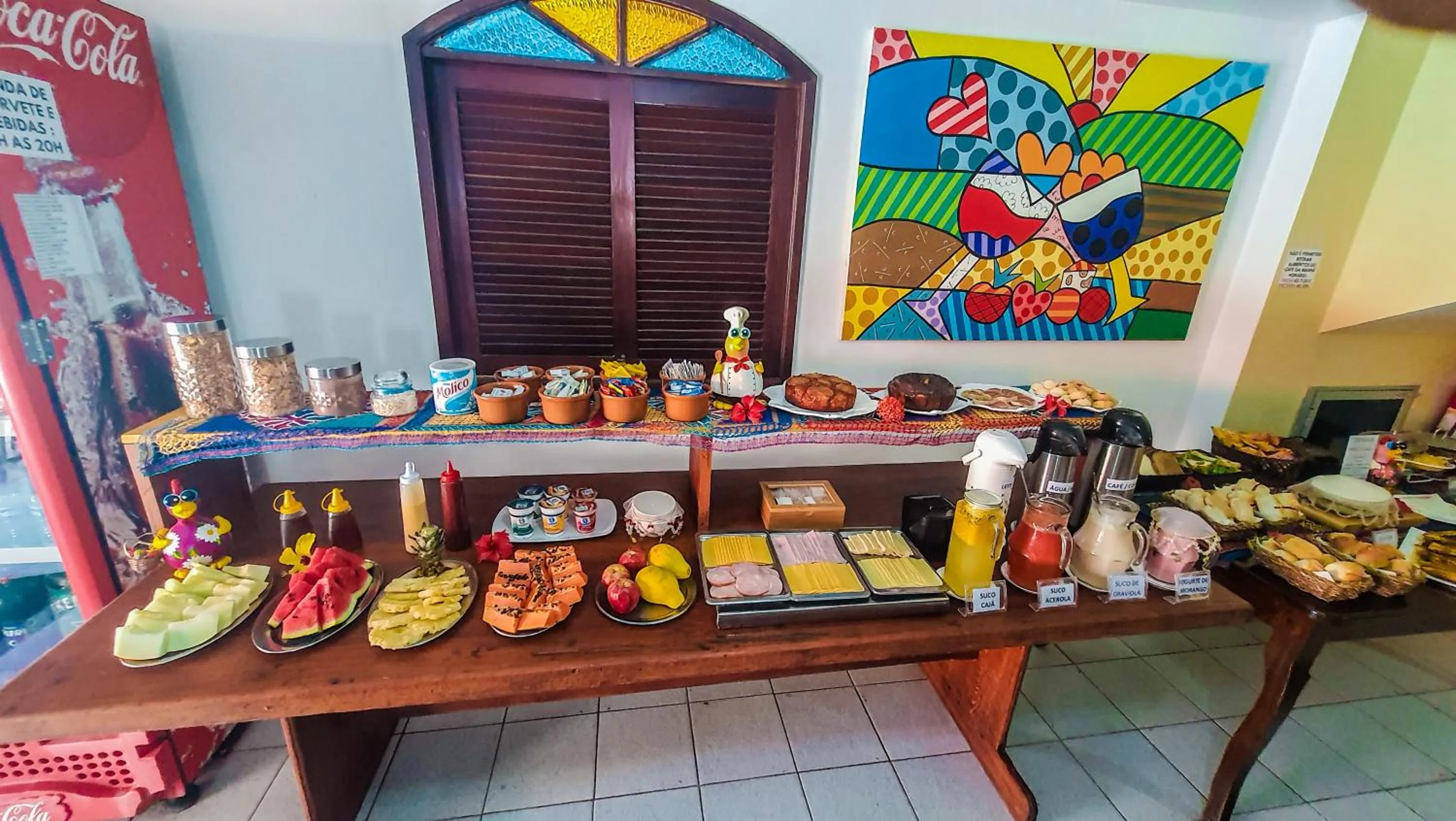 Breakfast in Pousada Uba-Rio Porto de Galinhas