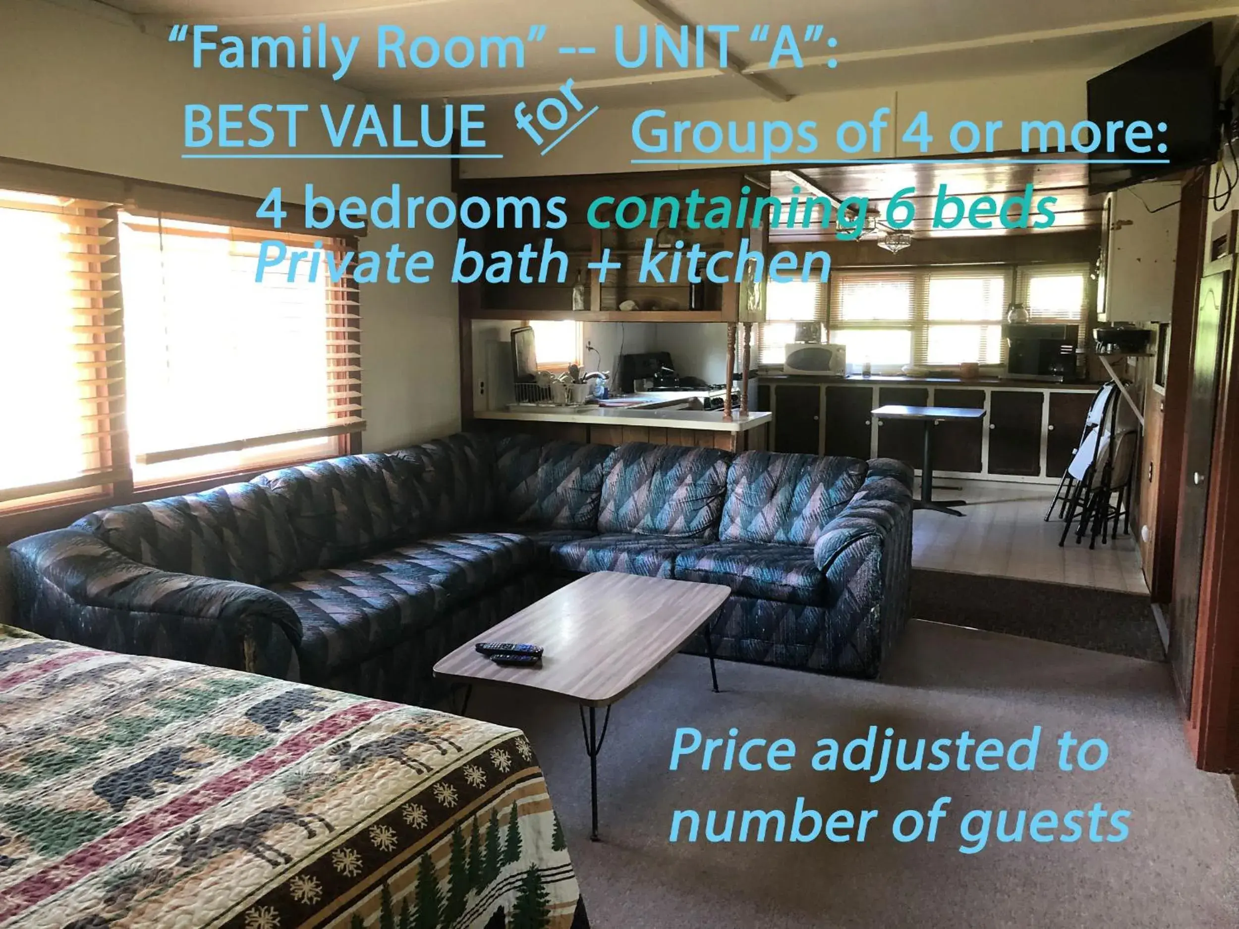 Family Room with Private Bathroom in Nicolai's Mine Camp Family Room with Private Bathroom in Nicolai's Mine Camp