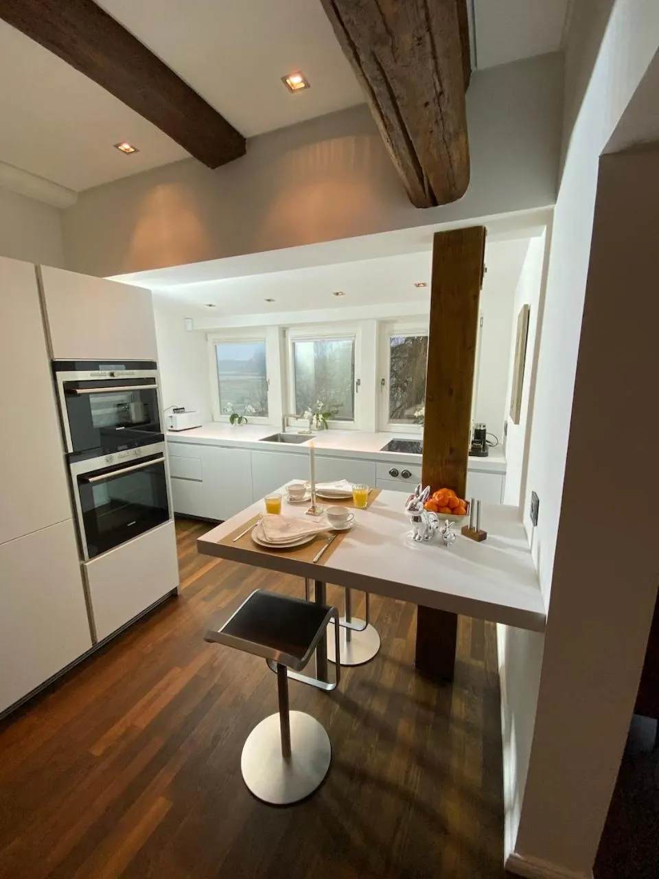 Kitchen or kitchenette in SCHLOSSRESIDENZ - Boutique Apartments & Hotel Suiten