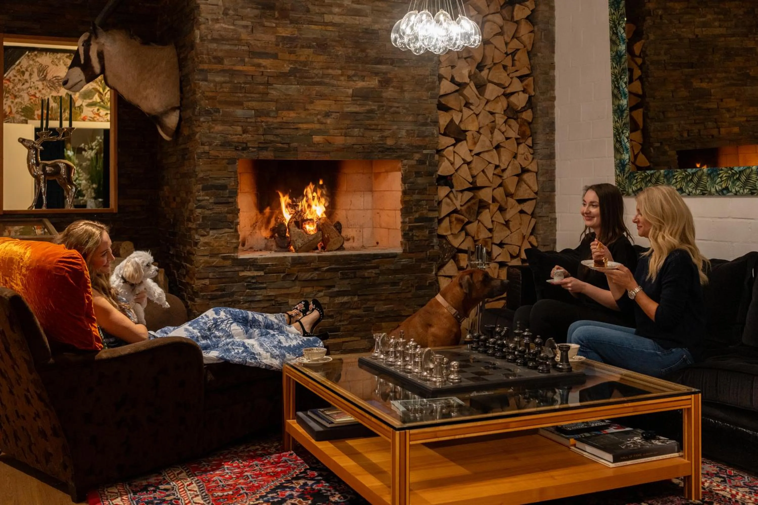 fireplace in SCHLOSSRESIDENZ - Boutique Apartments & Hotel Suiten