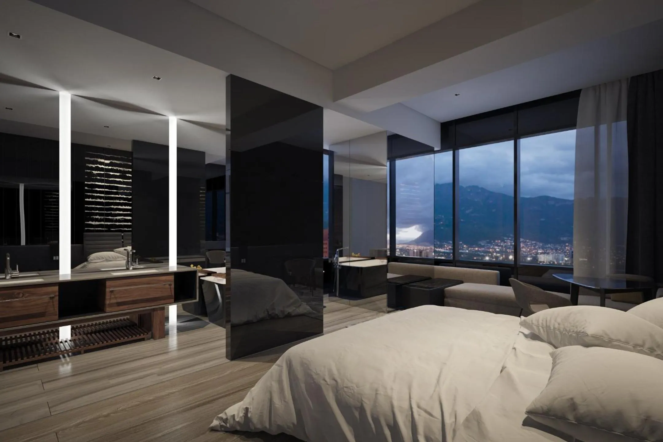 Photo of the whole room, Bed in Live Aqua Monterrey