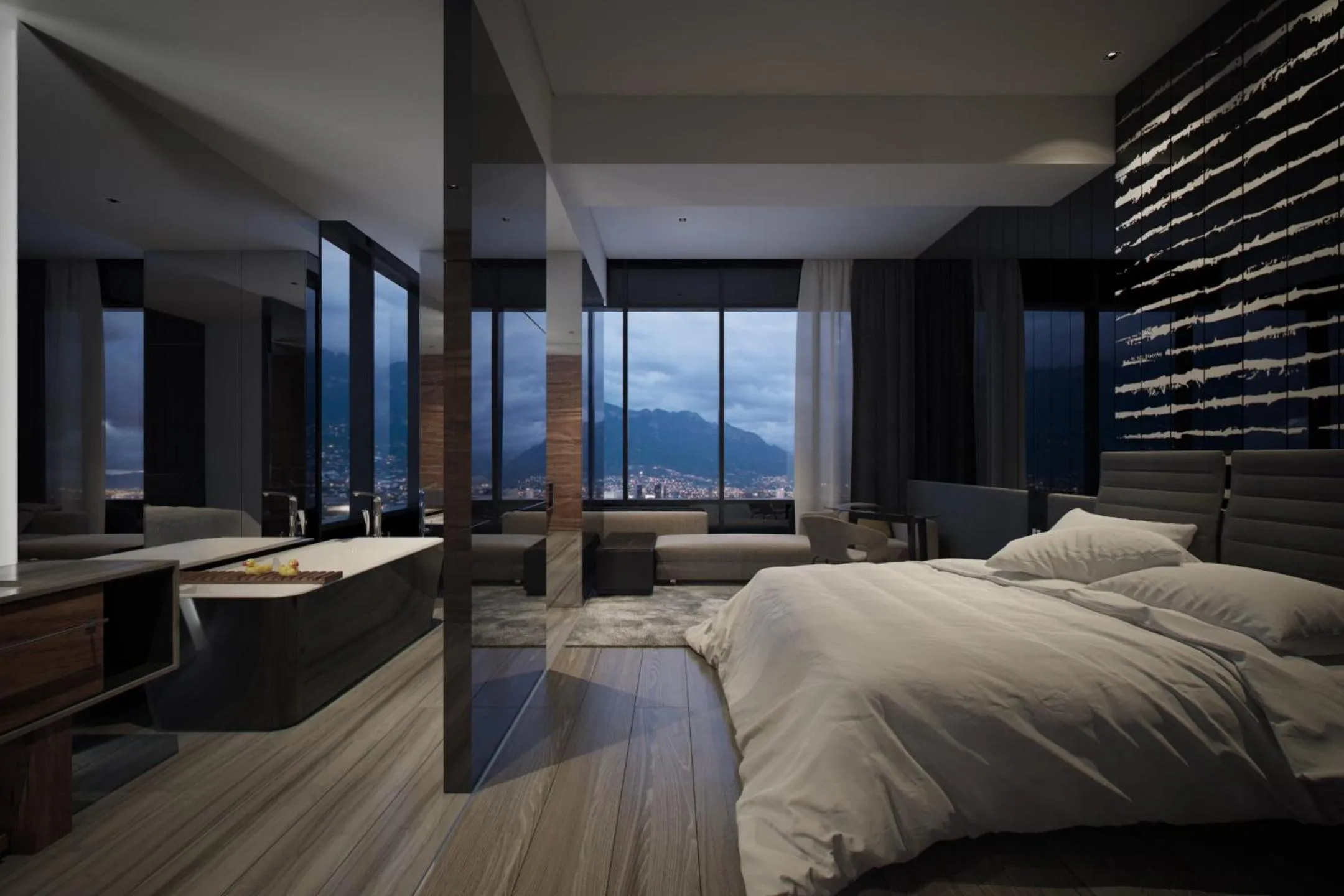 Photo of the whole room, Bed in Live Aqua Monterrey