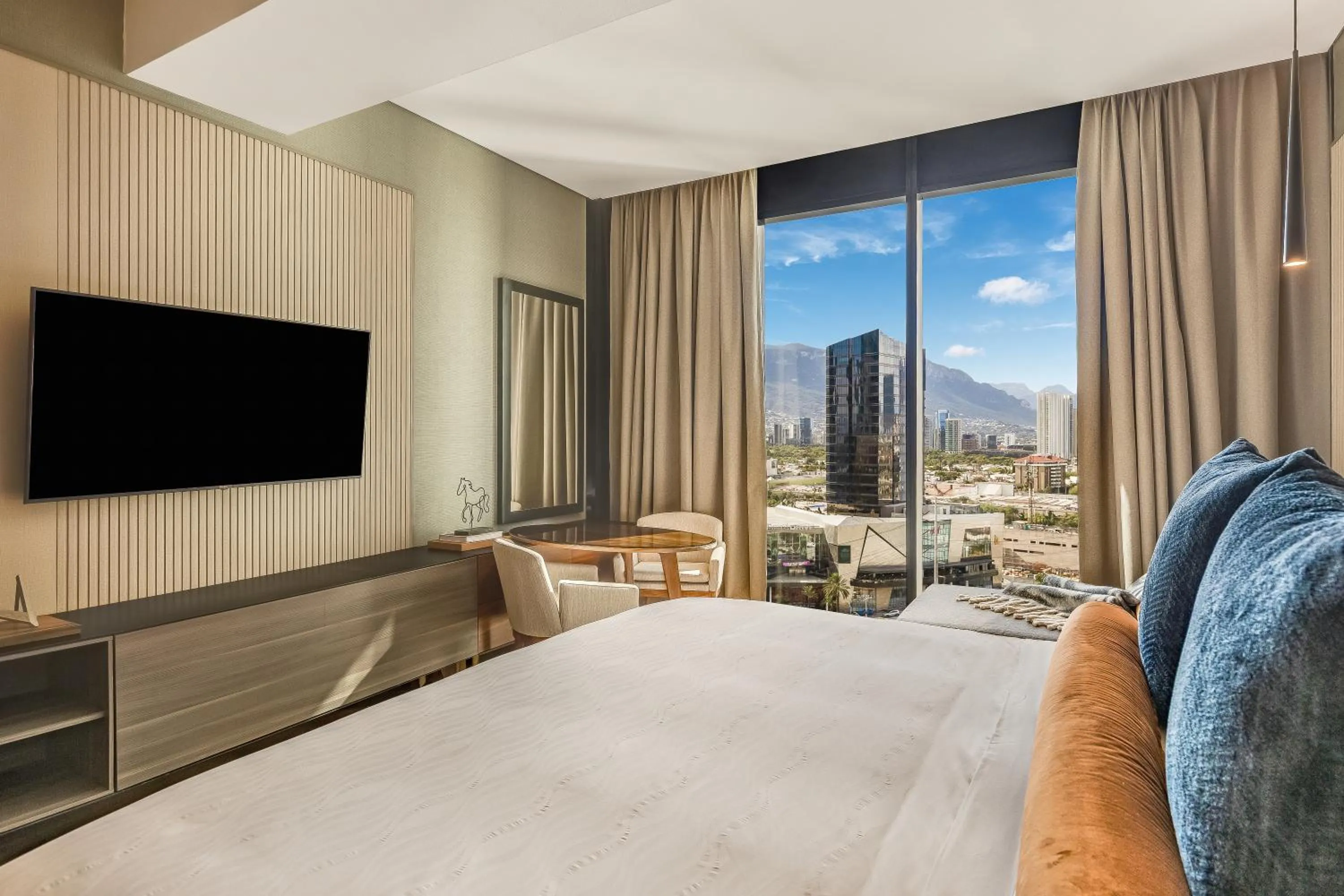 Decorative detail, Bed in Live Aqua Monterrey