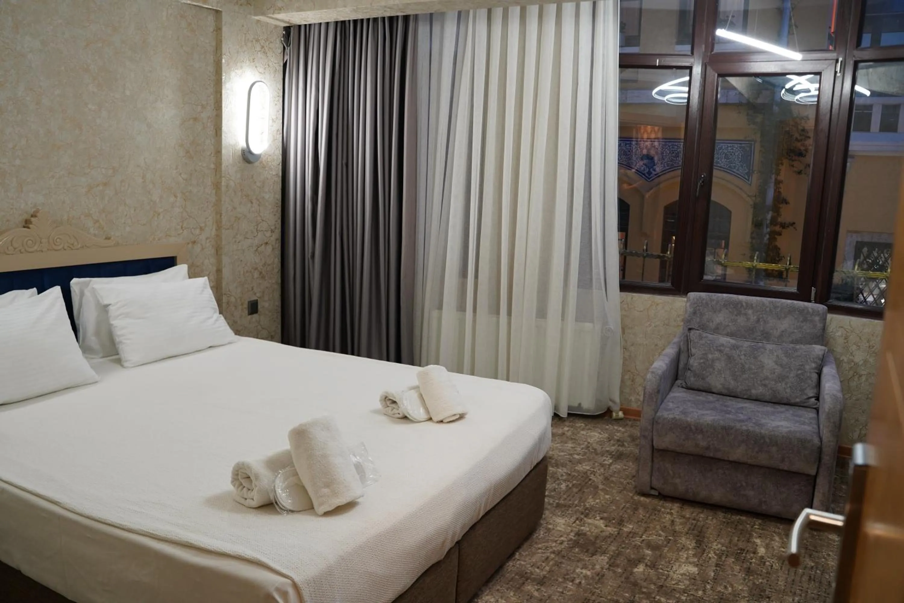 View (from property/room), Bed in Turk Art Hotel