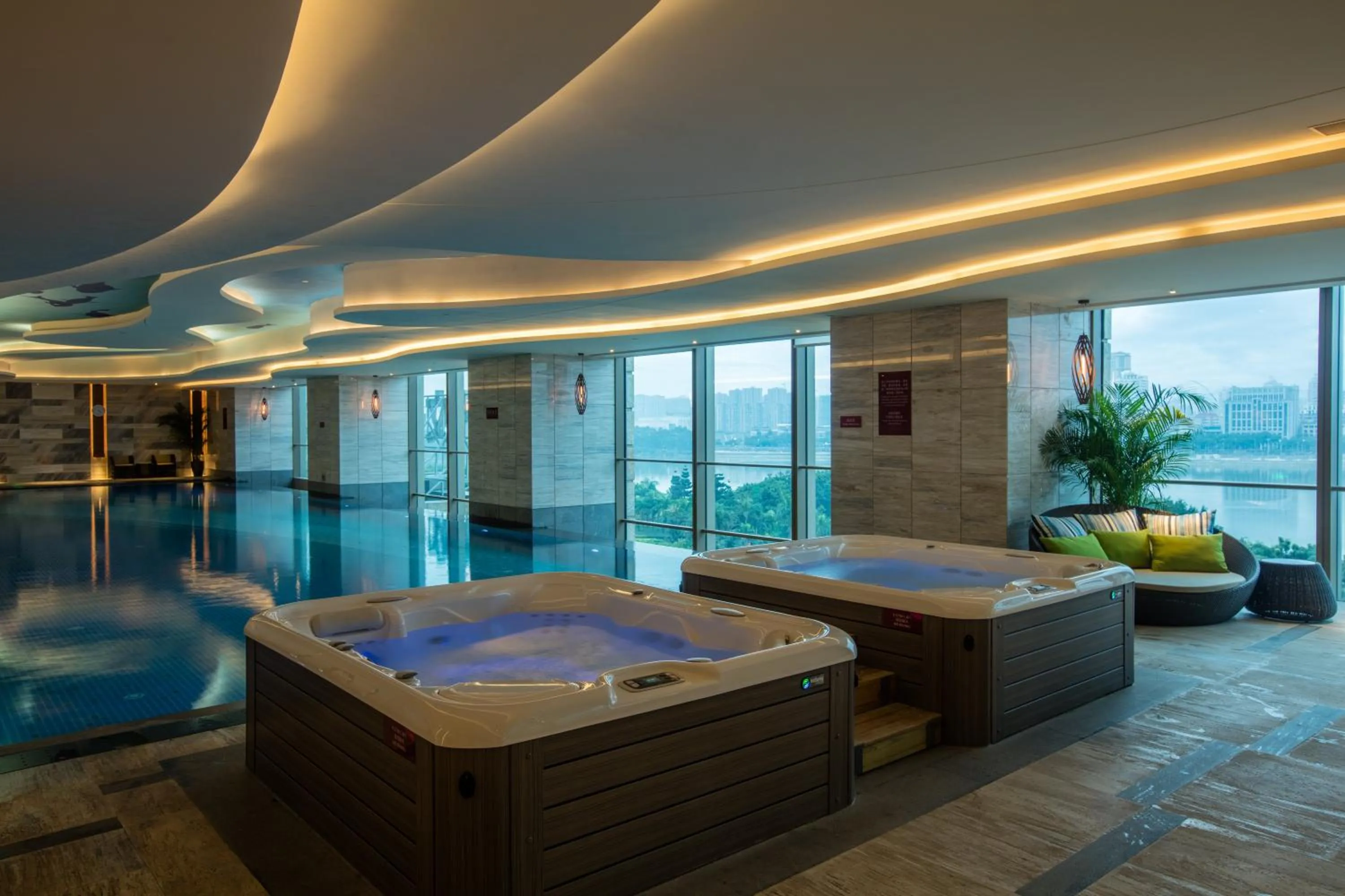 Swimming pool in Crowne Plaza Fuzhou Riverside by IHG