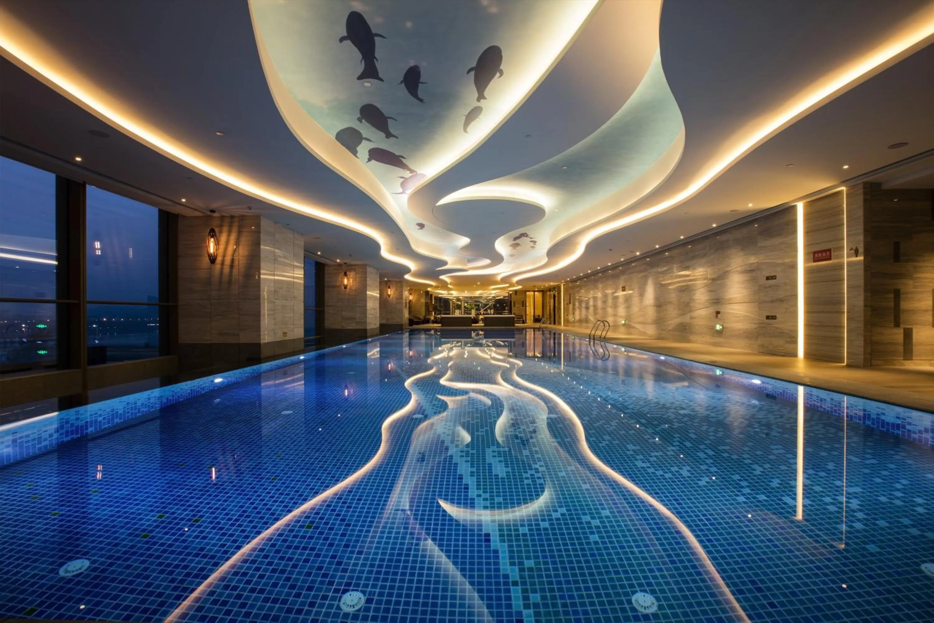 Swimming pool in Crowne Plaza Fuzhou Riverside by IHG