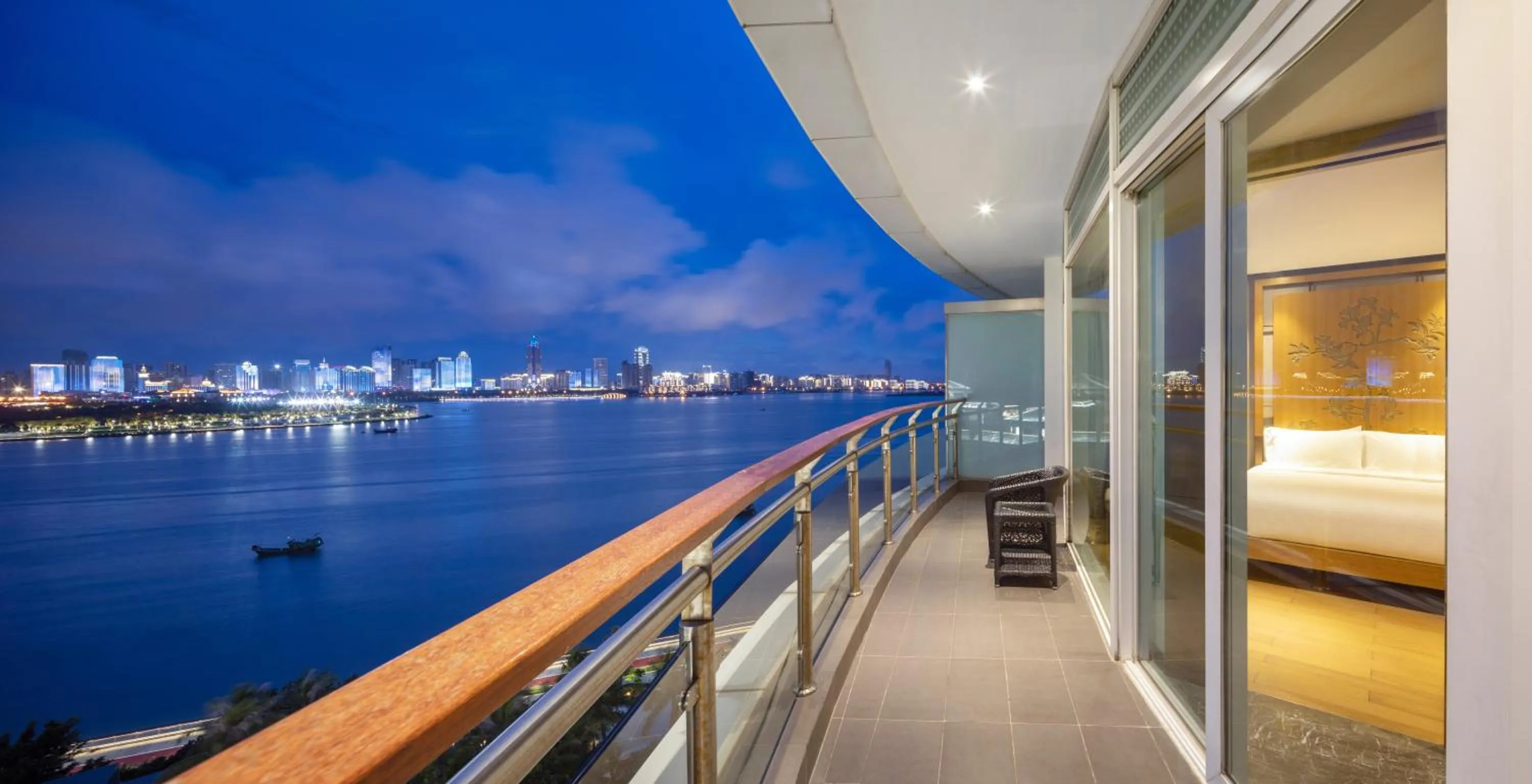 Night in InterContinental Haikou Seaview by IHG