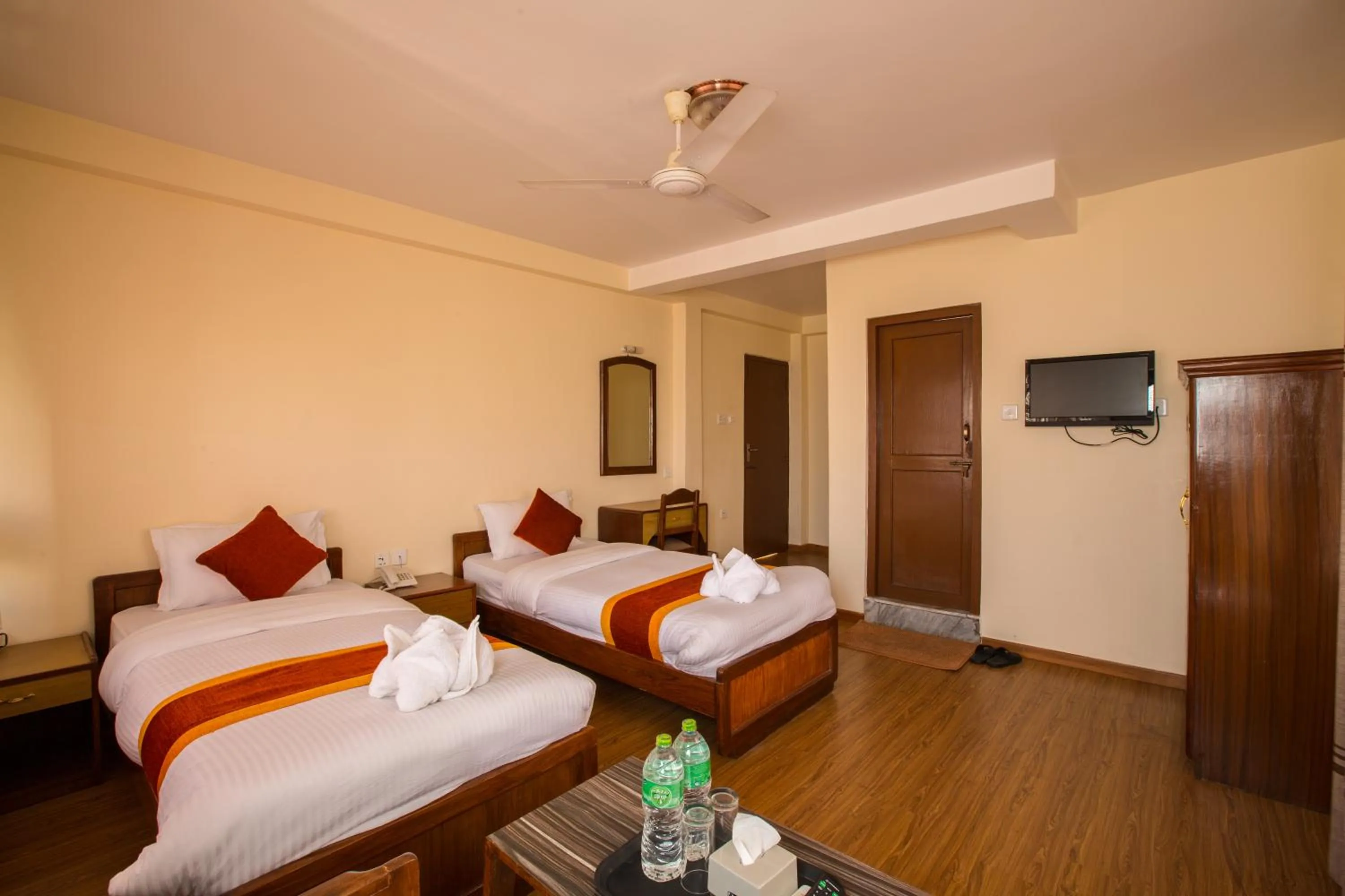 Photo of the whole room, Bed in Hotel Pokhara View