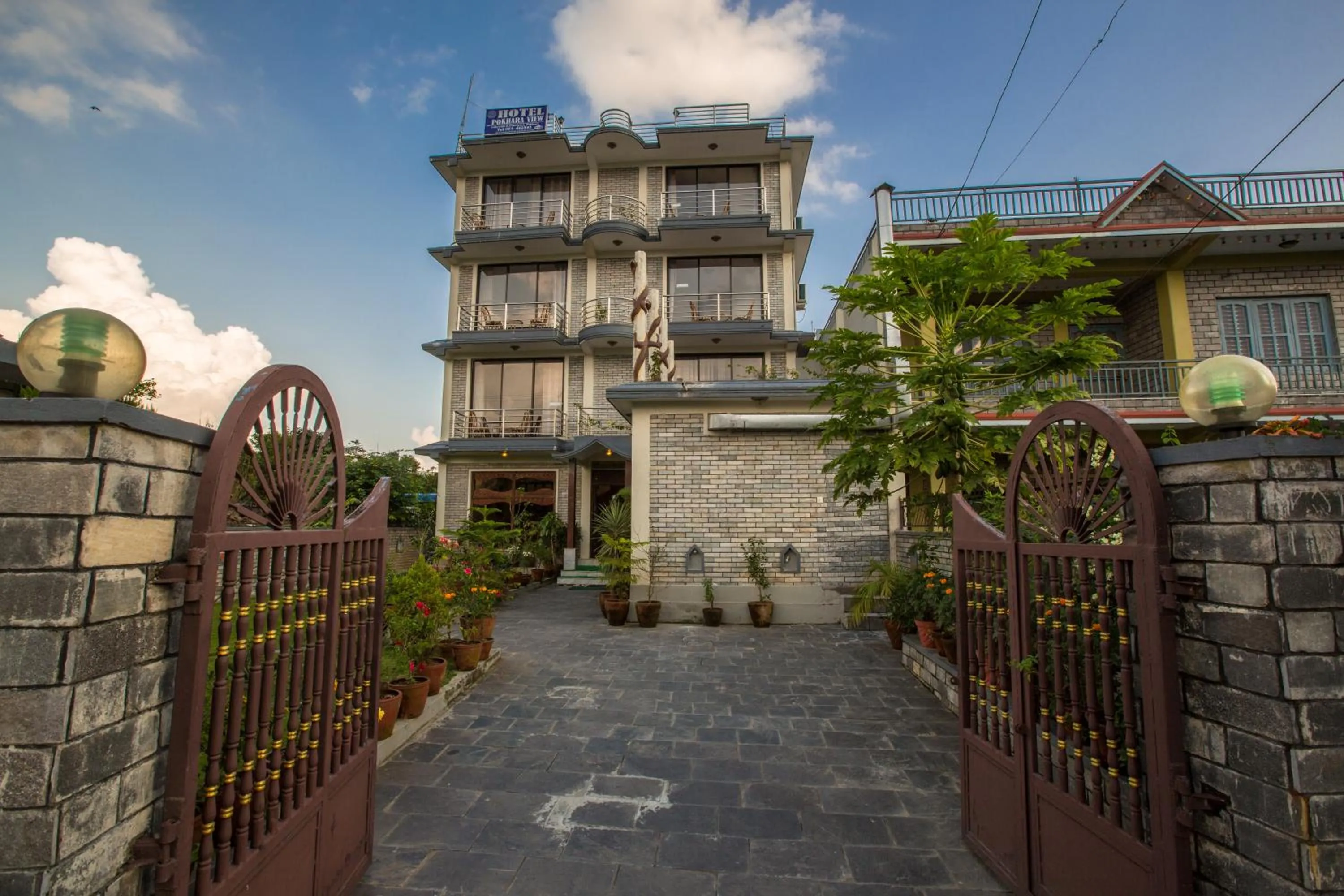 Facade/entrance in Hotel Pokhara View