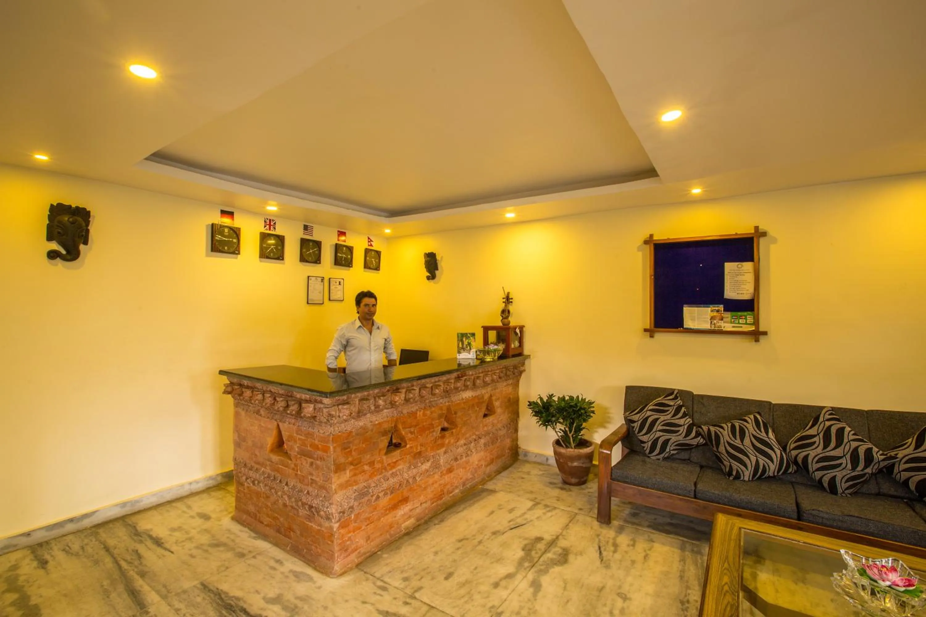 Lobby or reception in Hotel Pokhara View