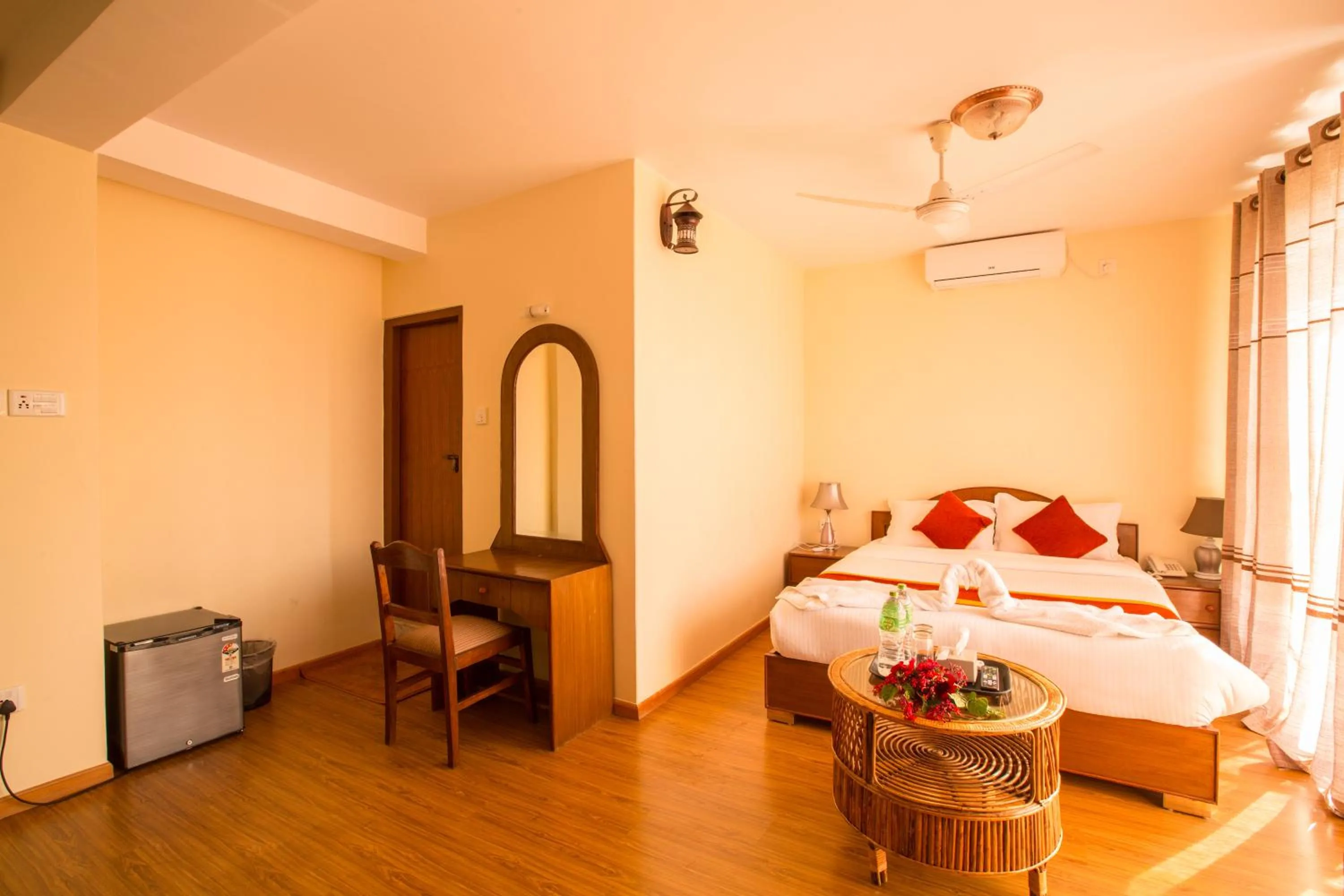 Bedroom, Bed in Hotel Pokhara View