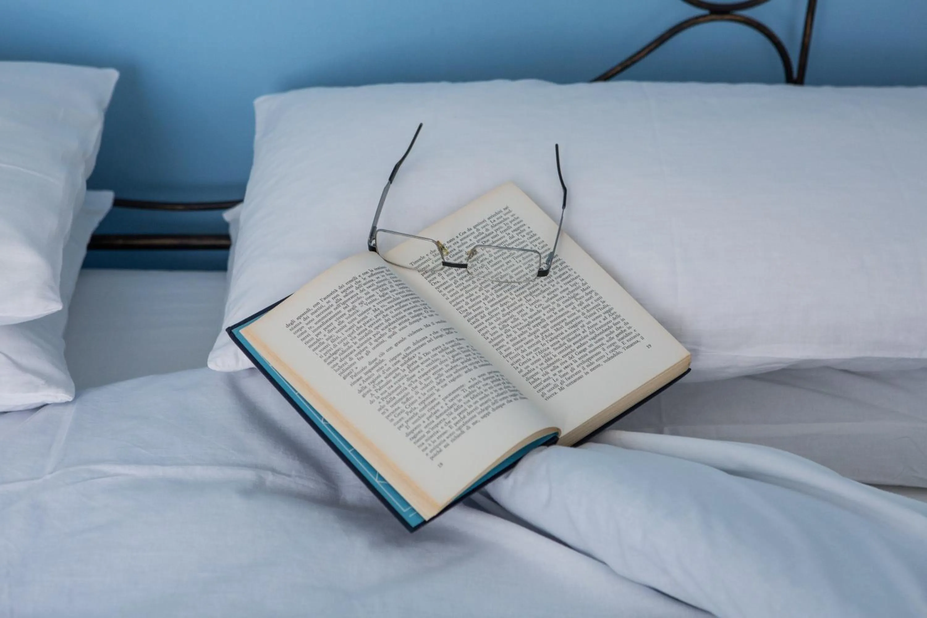 Decorative detail, Bed in B&B Posidonia
