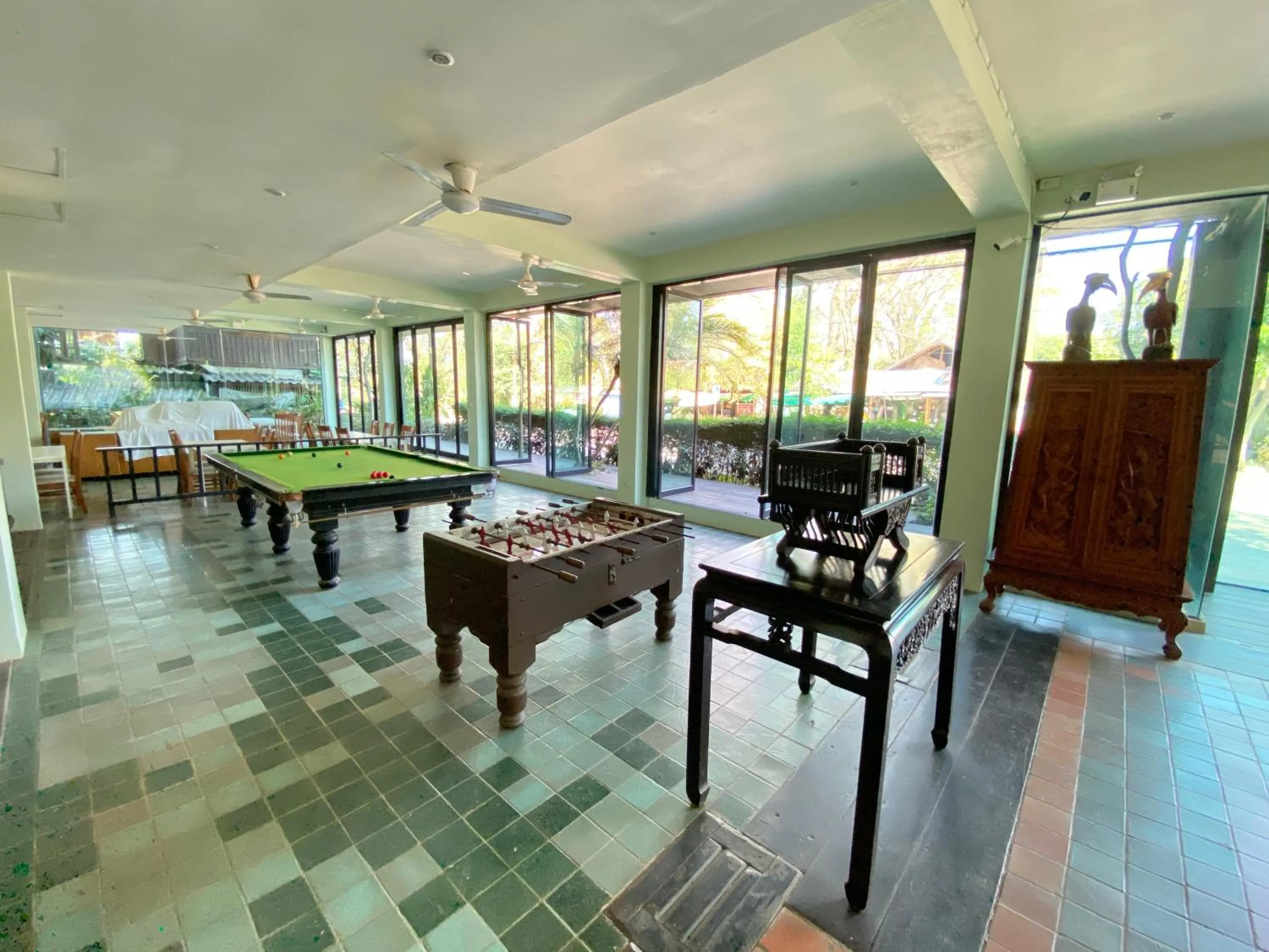 Seating area in A Hotel Budget