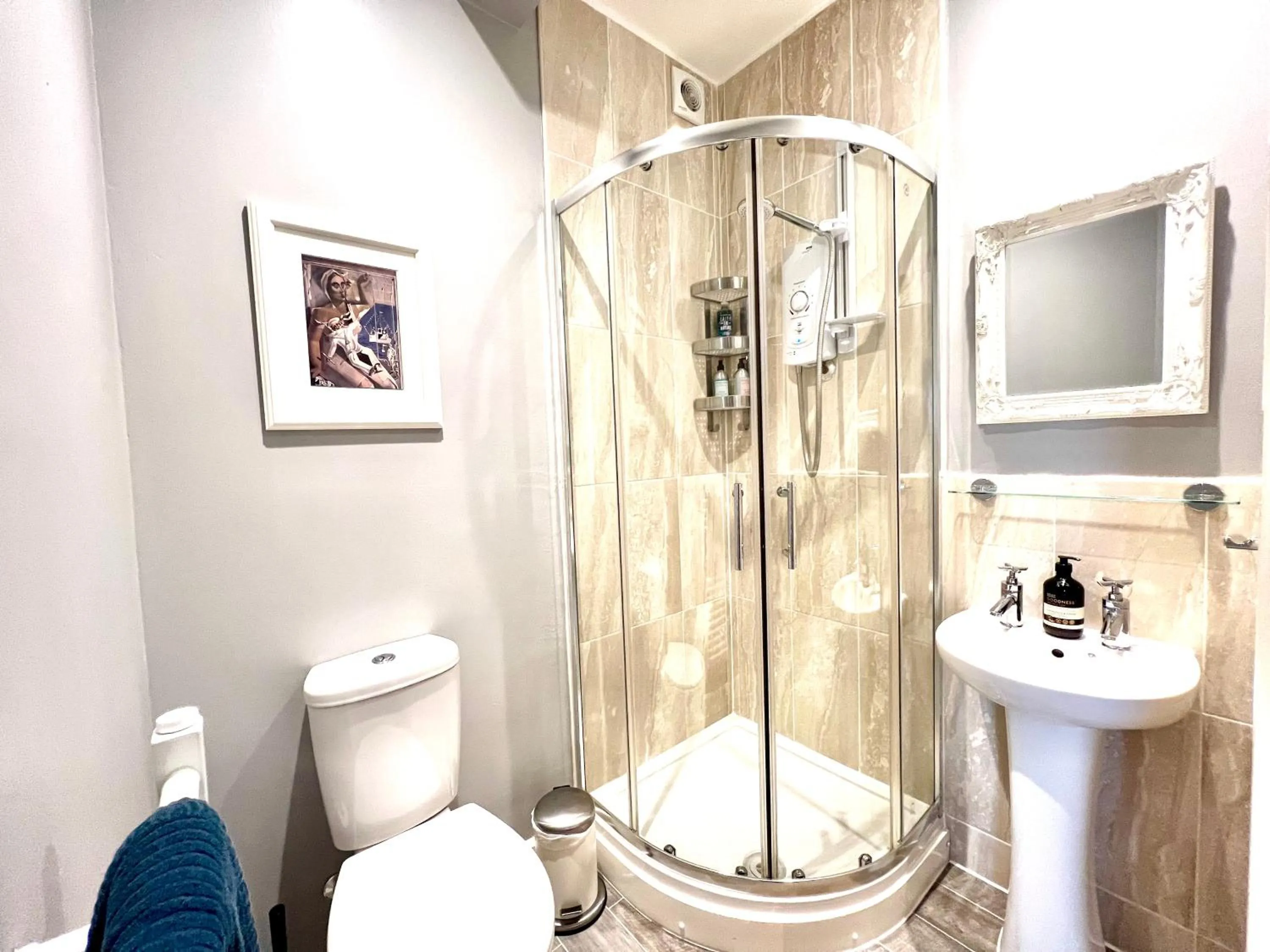 Shower in Colthrop Manor B&B