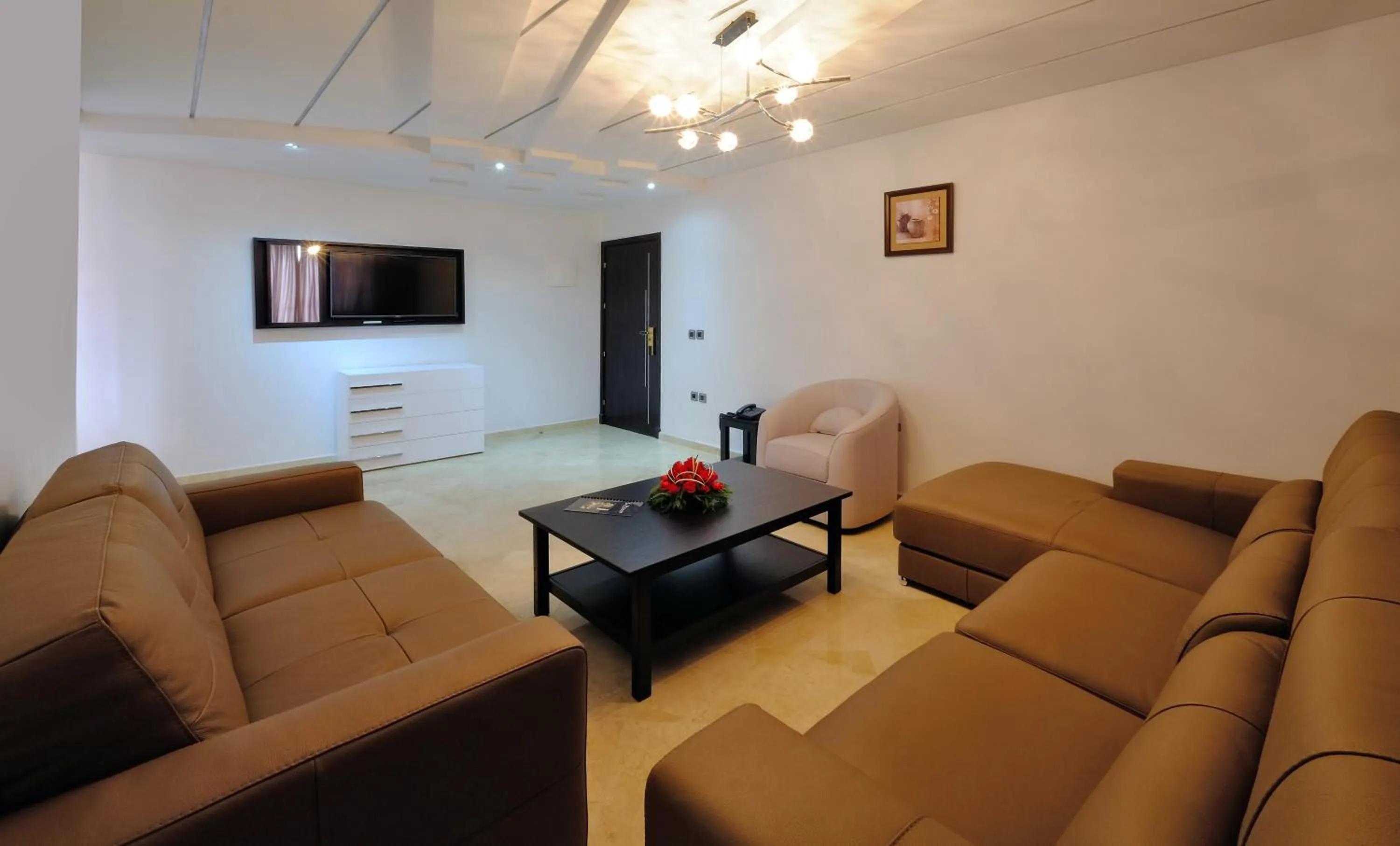 Living room in Appart Hôtel Mouna