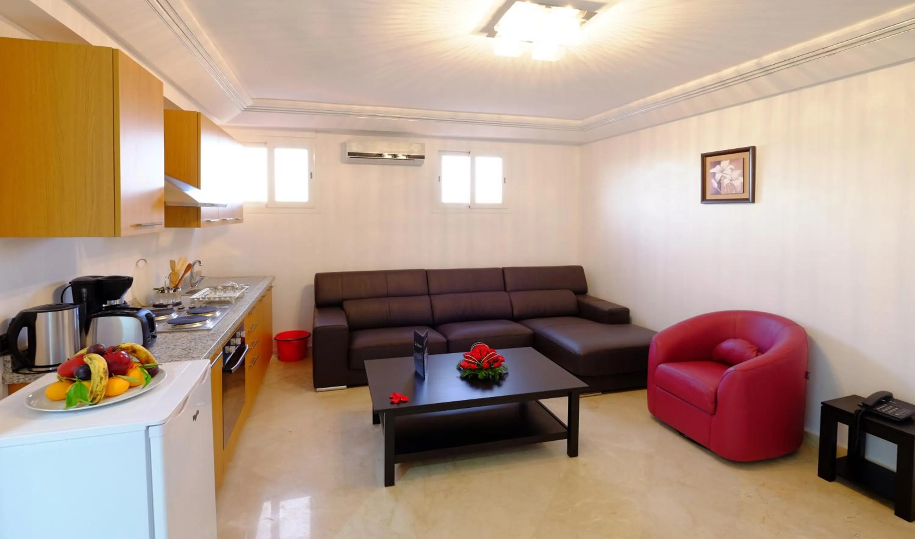 Living room in Appart Hôtel Mouna