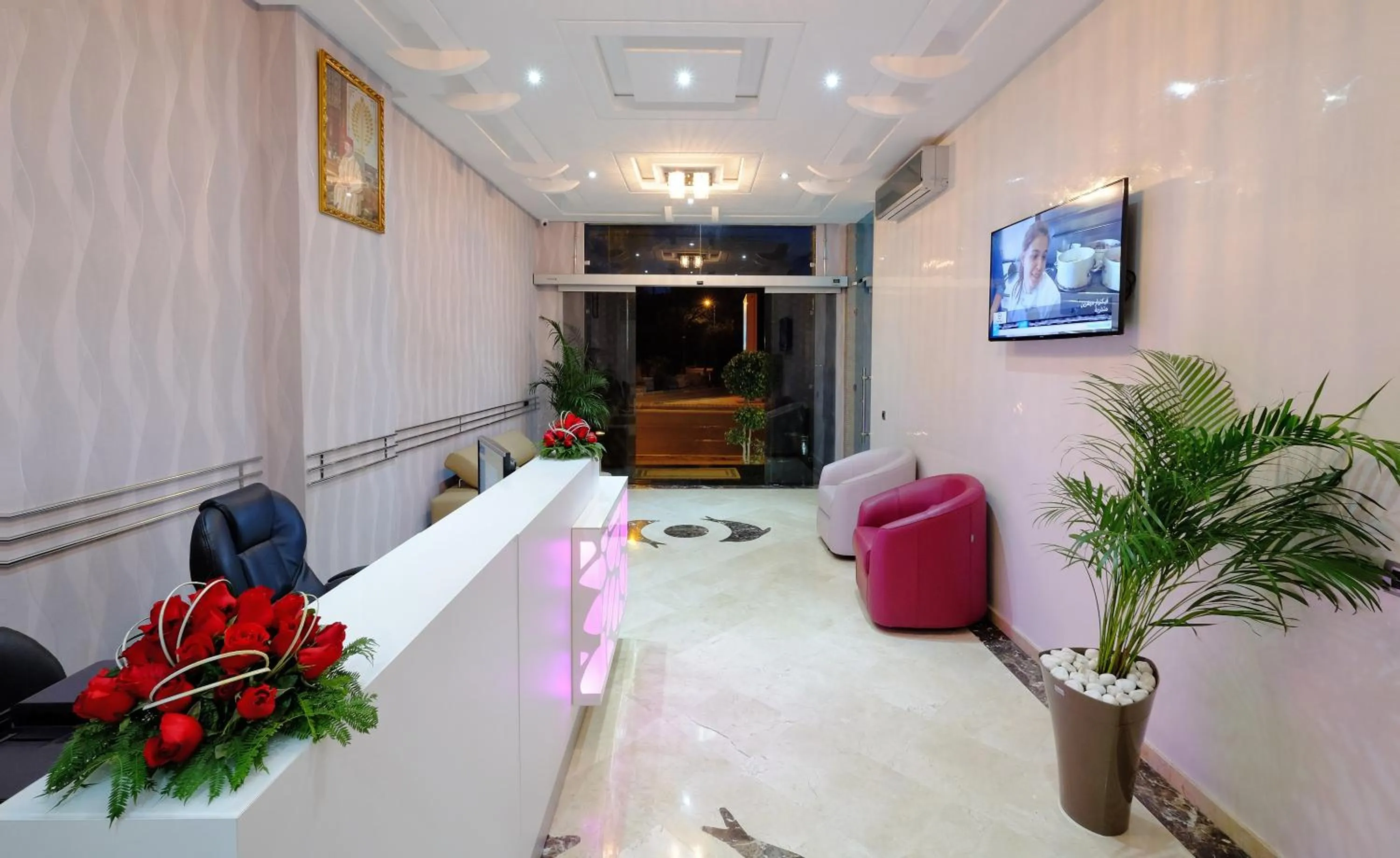 Lobby or reception in Appart Hôtel Mouna