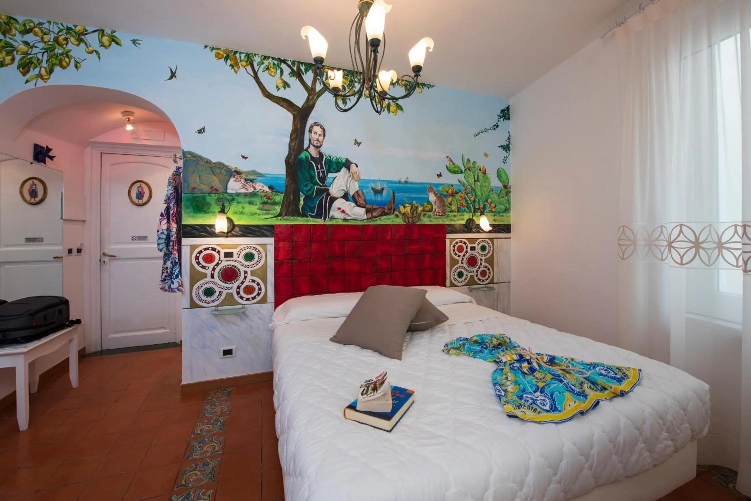 Bedroom, Bed in Hotel Antica Repubblica in Amalfi center at 100mt from the sea