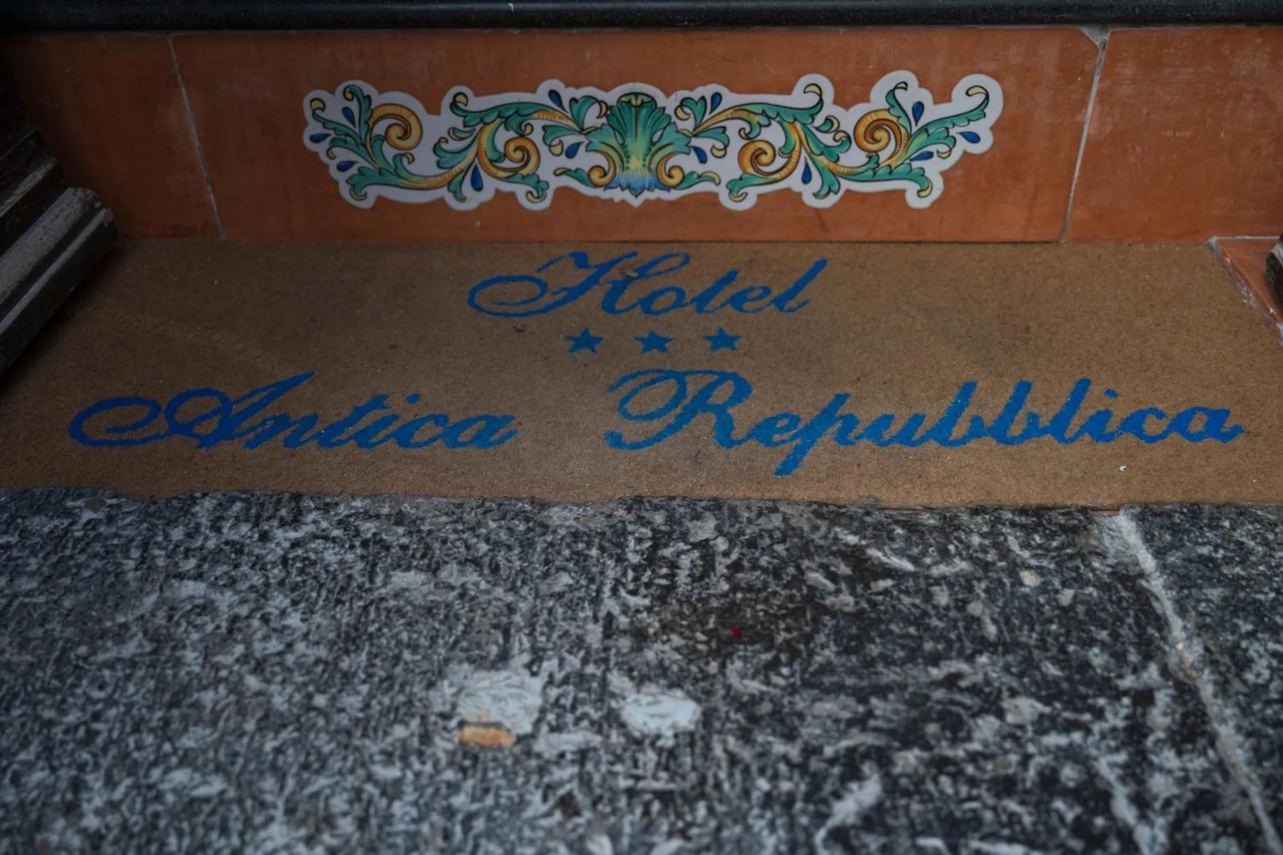 Property logo or sign in Hotel Antica Repubblica in Amalfi center at 100mt from the sea