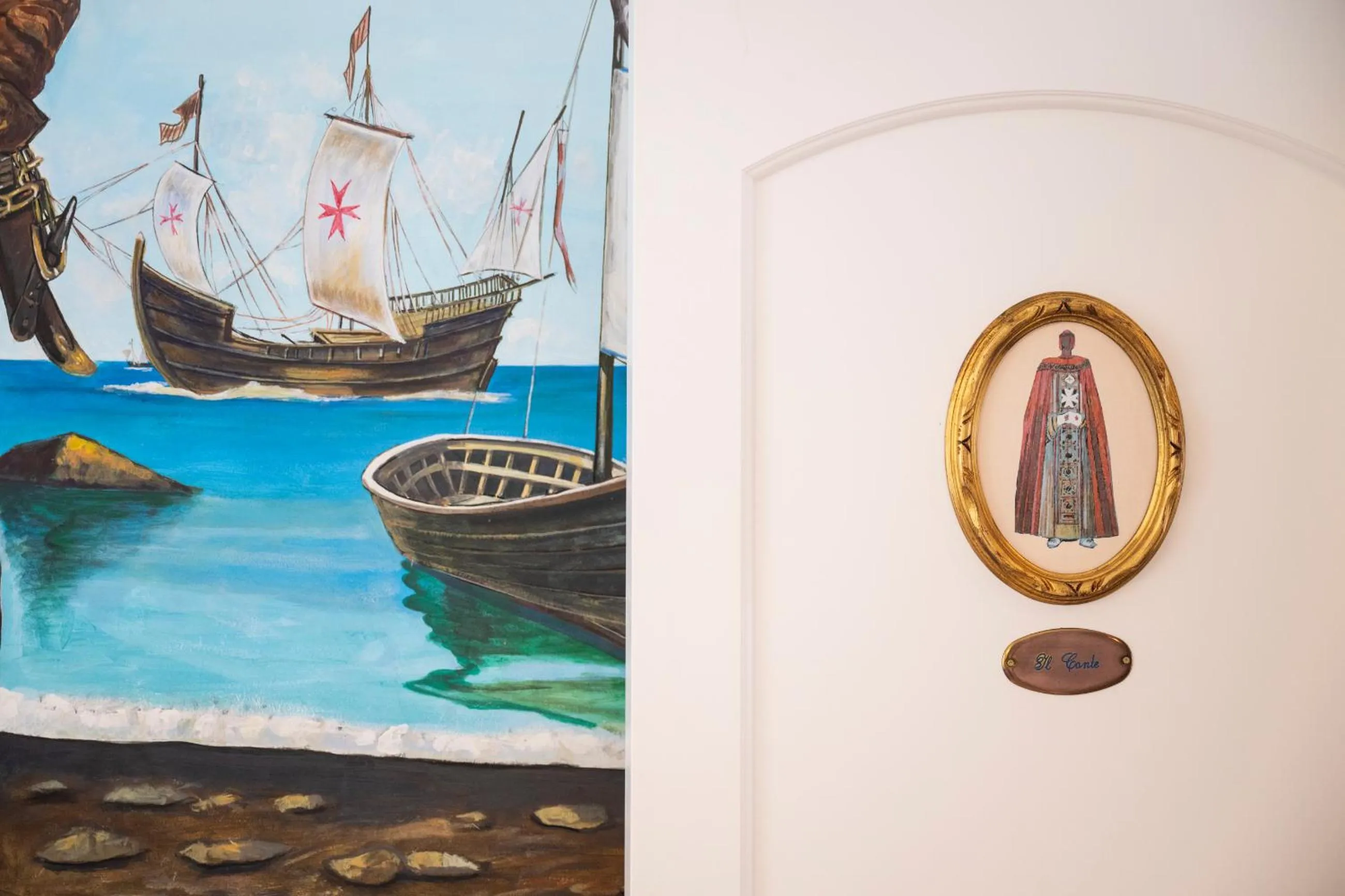 Decorative detail in Hotel Antica Repubblica in Amalfi center at 100mt from the sea